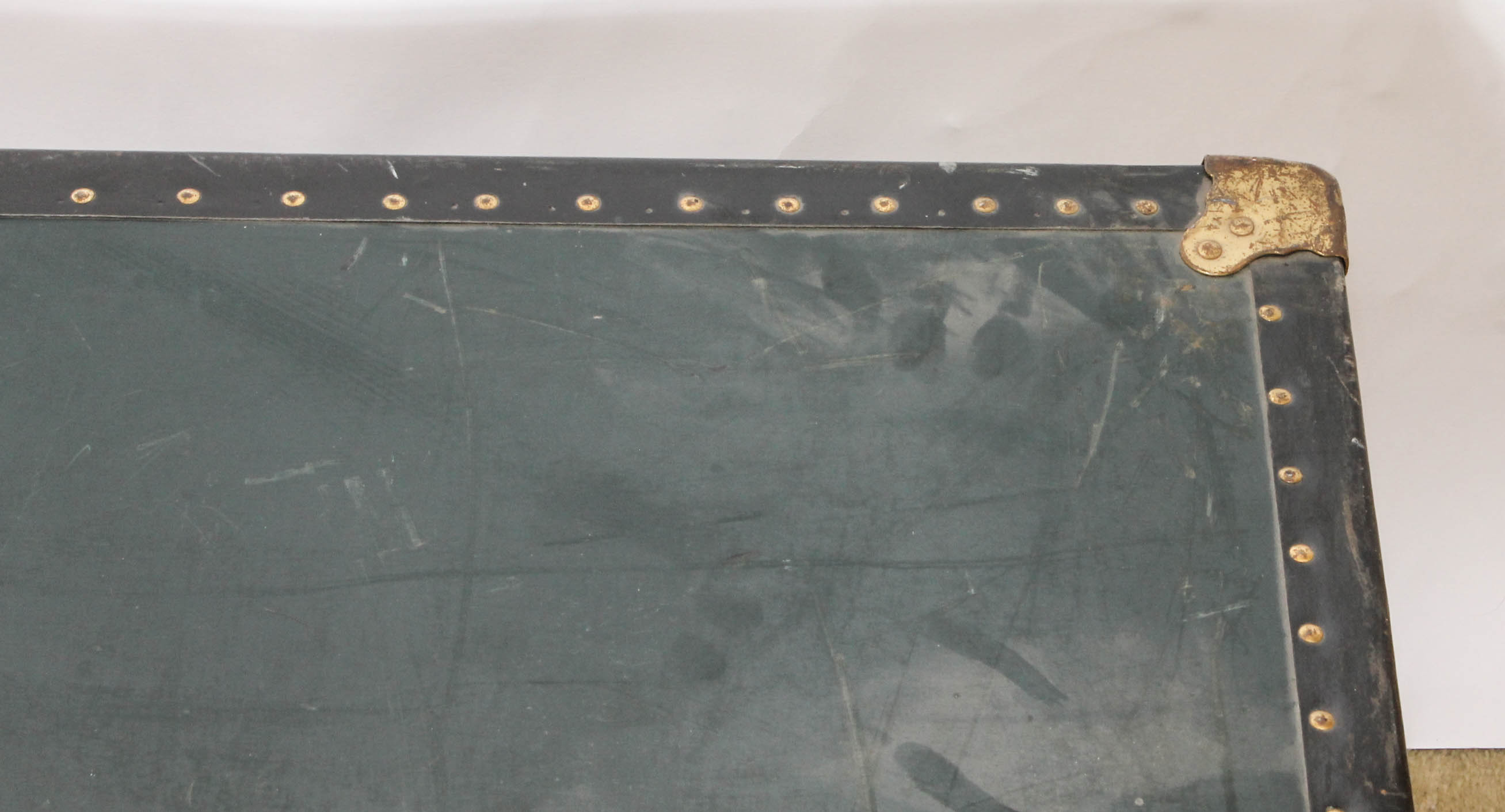 Vintage Military Footlocker Trunk