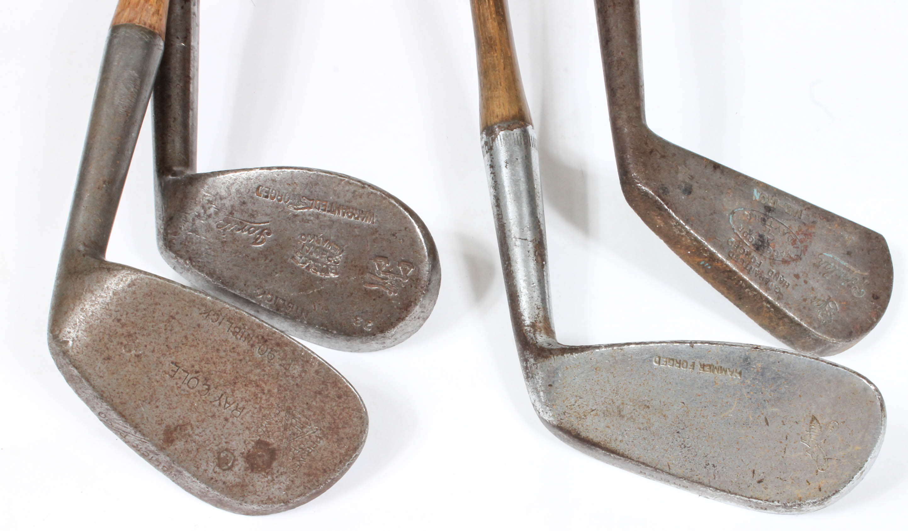 Generous Collection of Vintage Wood-Shaft Golf Clubs