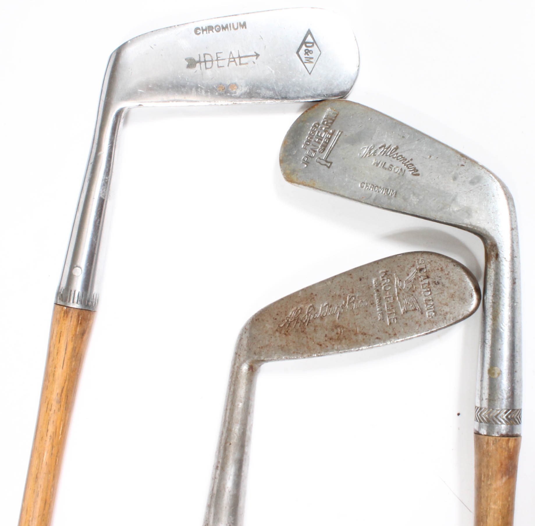 Generous Collection of Vintage Wood-Shaft Golf Clubs