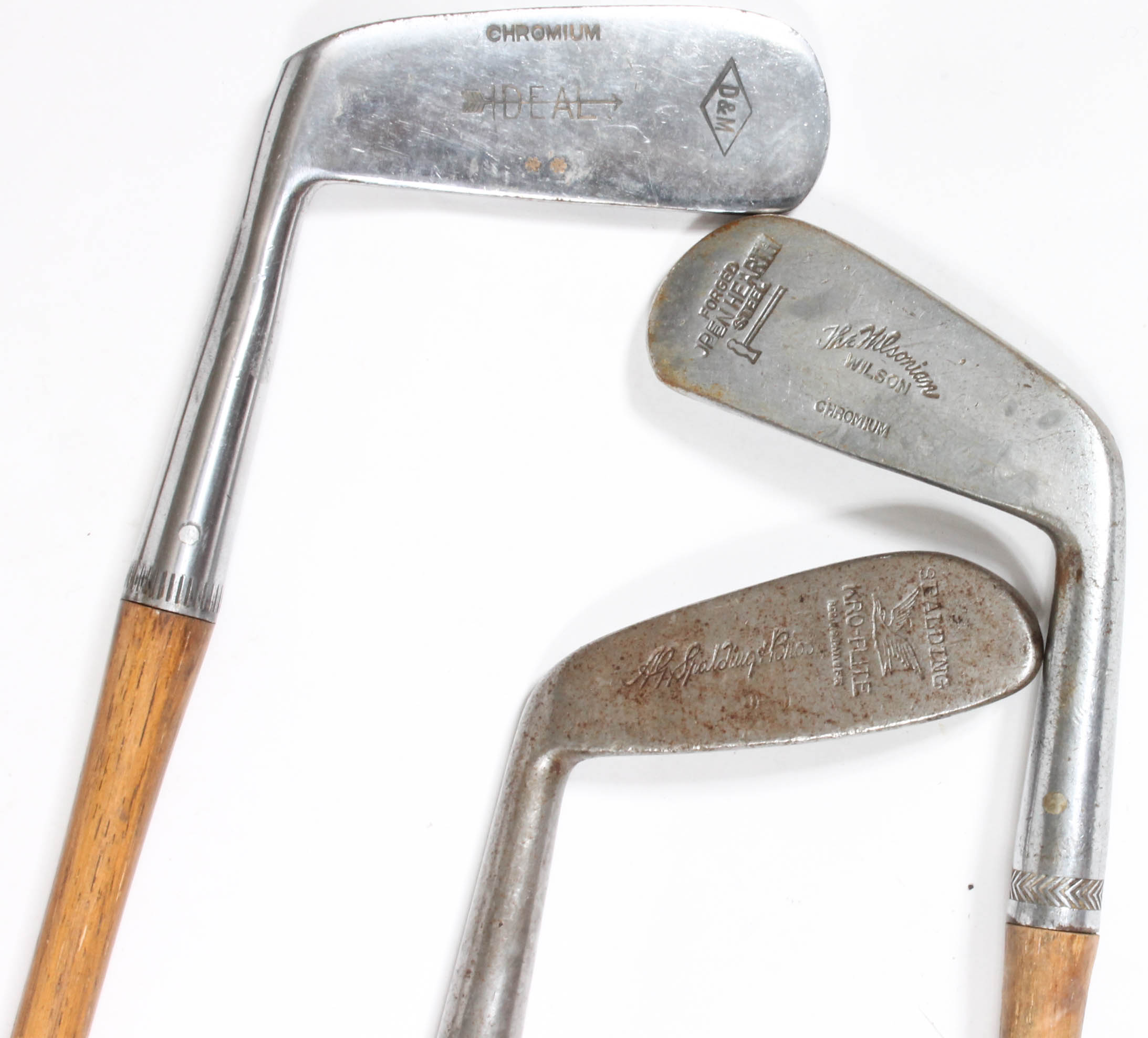 Generous Collection of Vintage Wood-Shaft Golf Clubs