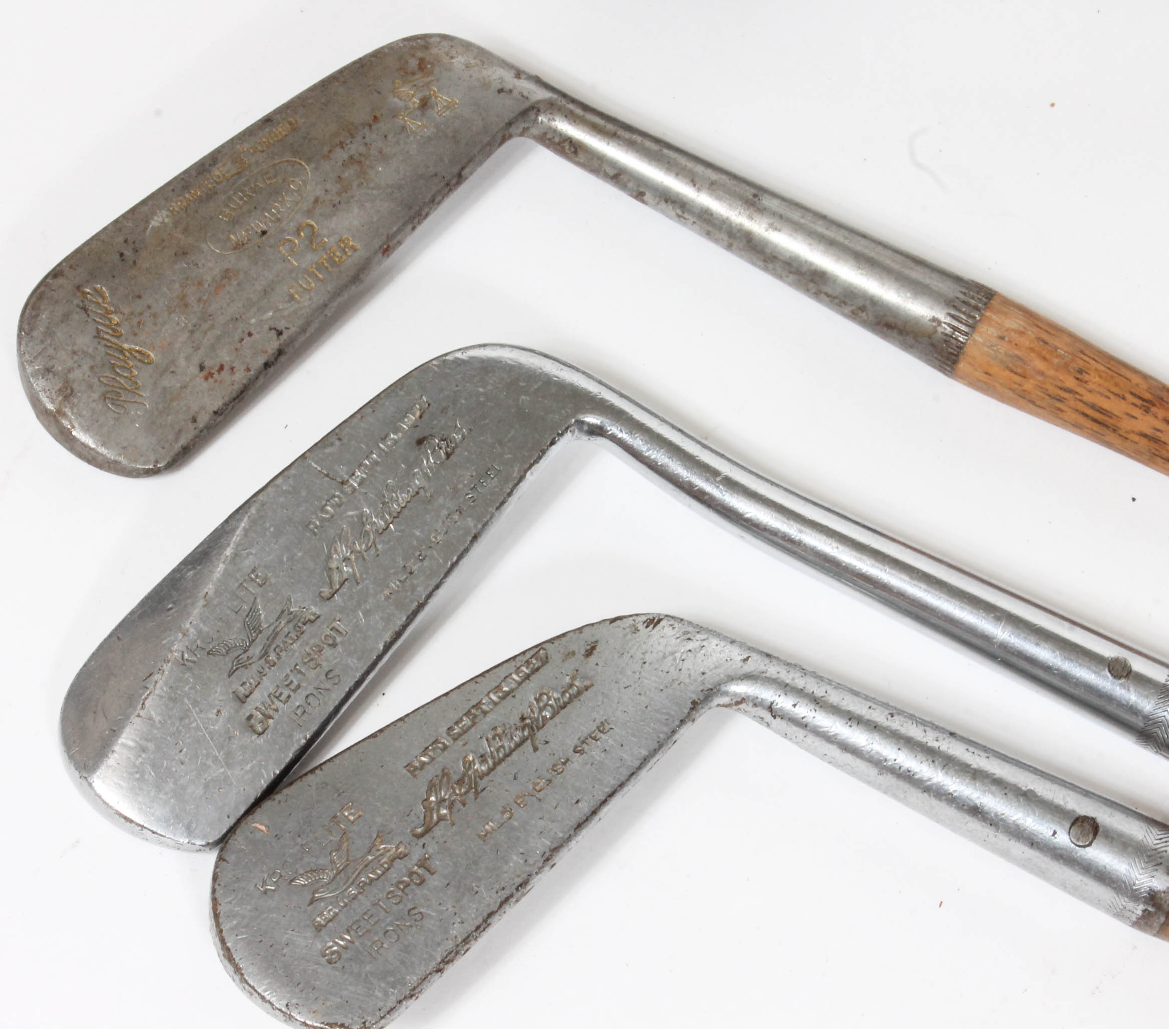 Generous Collection of Vintage Wood-Shaft Golf Clubs