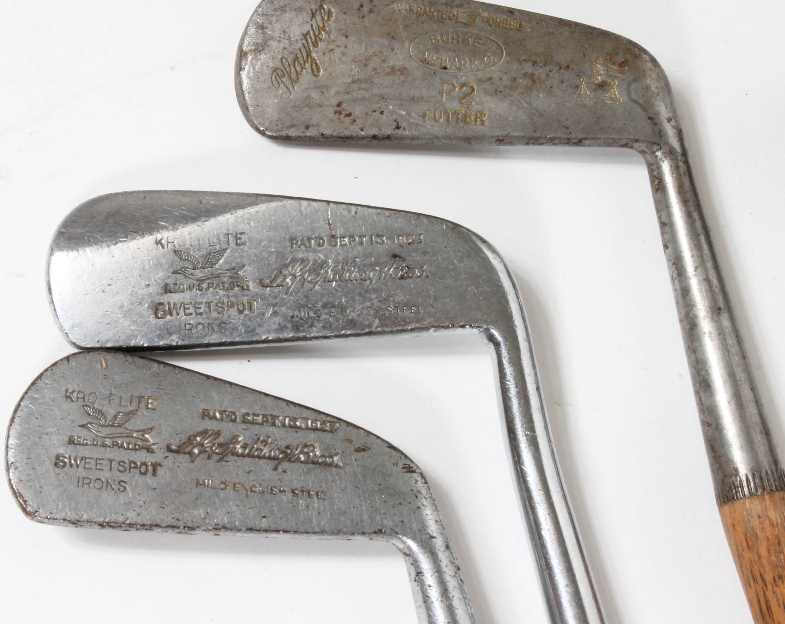 Generous Collection of Vintage Wood-Shaft Golf Clubs