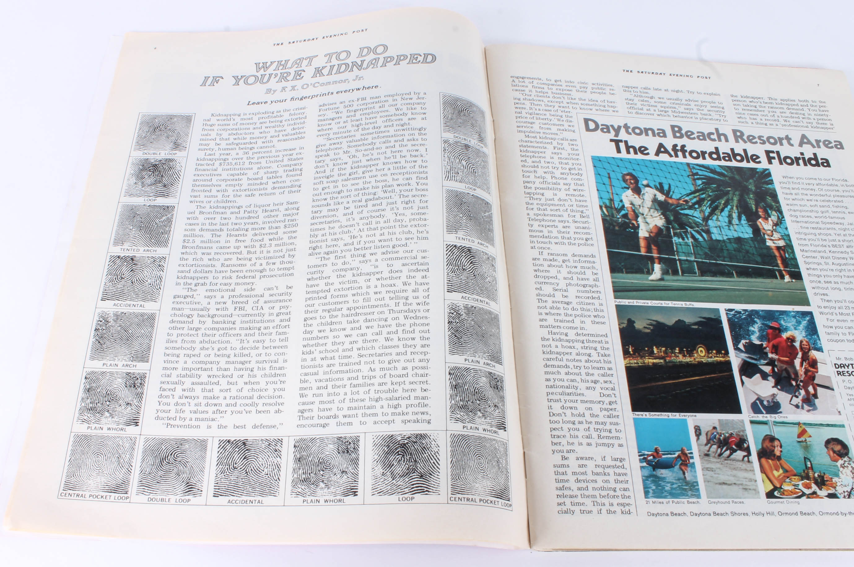 Chris Evert Autographed "The Saturday Evening Post" Magazine