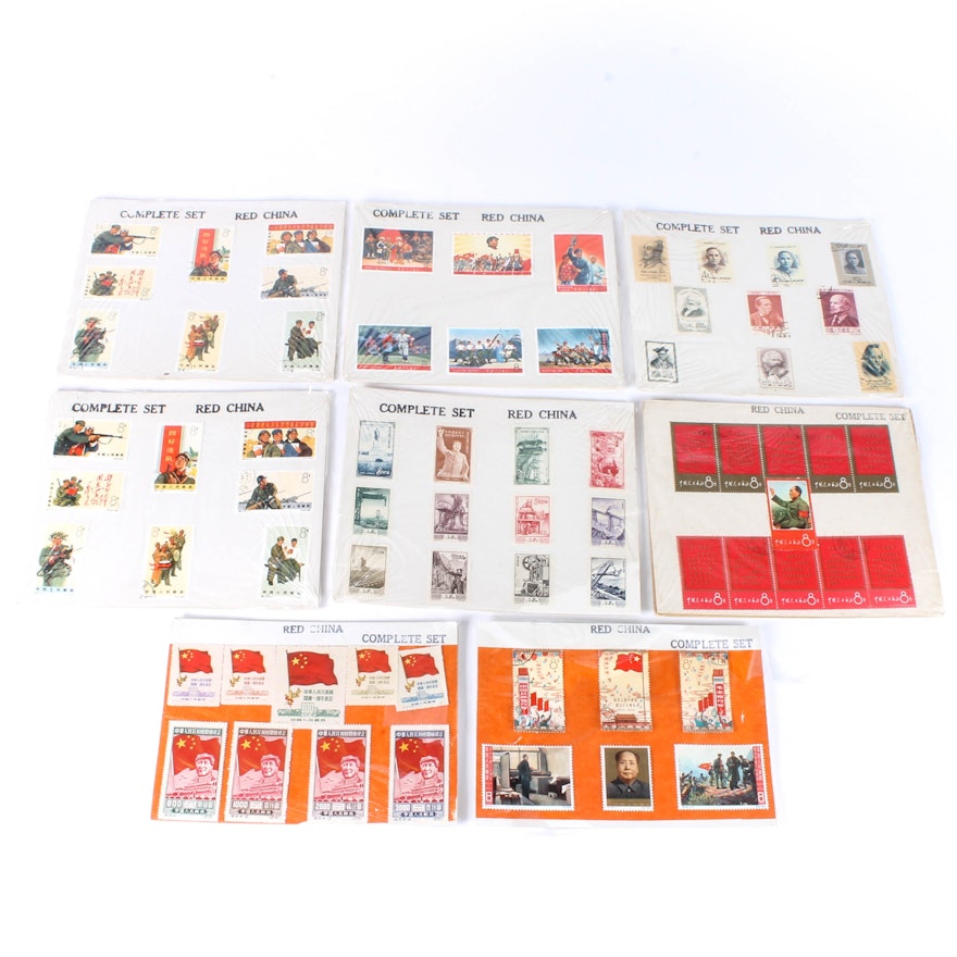 Collection of "Red China" Postage Stamps