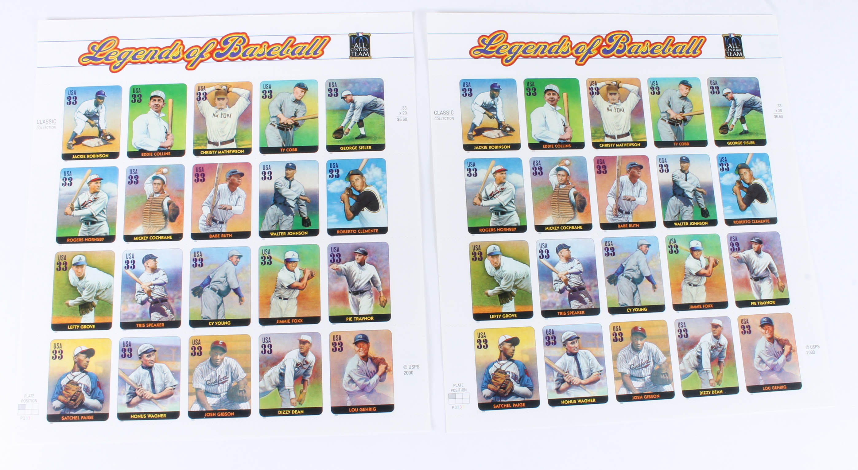 U.S. Postage Stamp Collection Featuring Celebrities