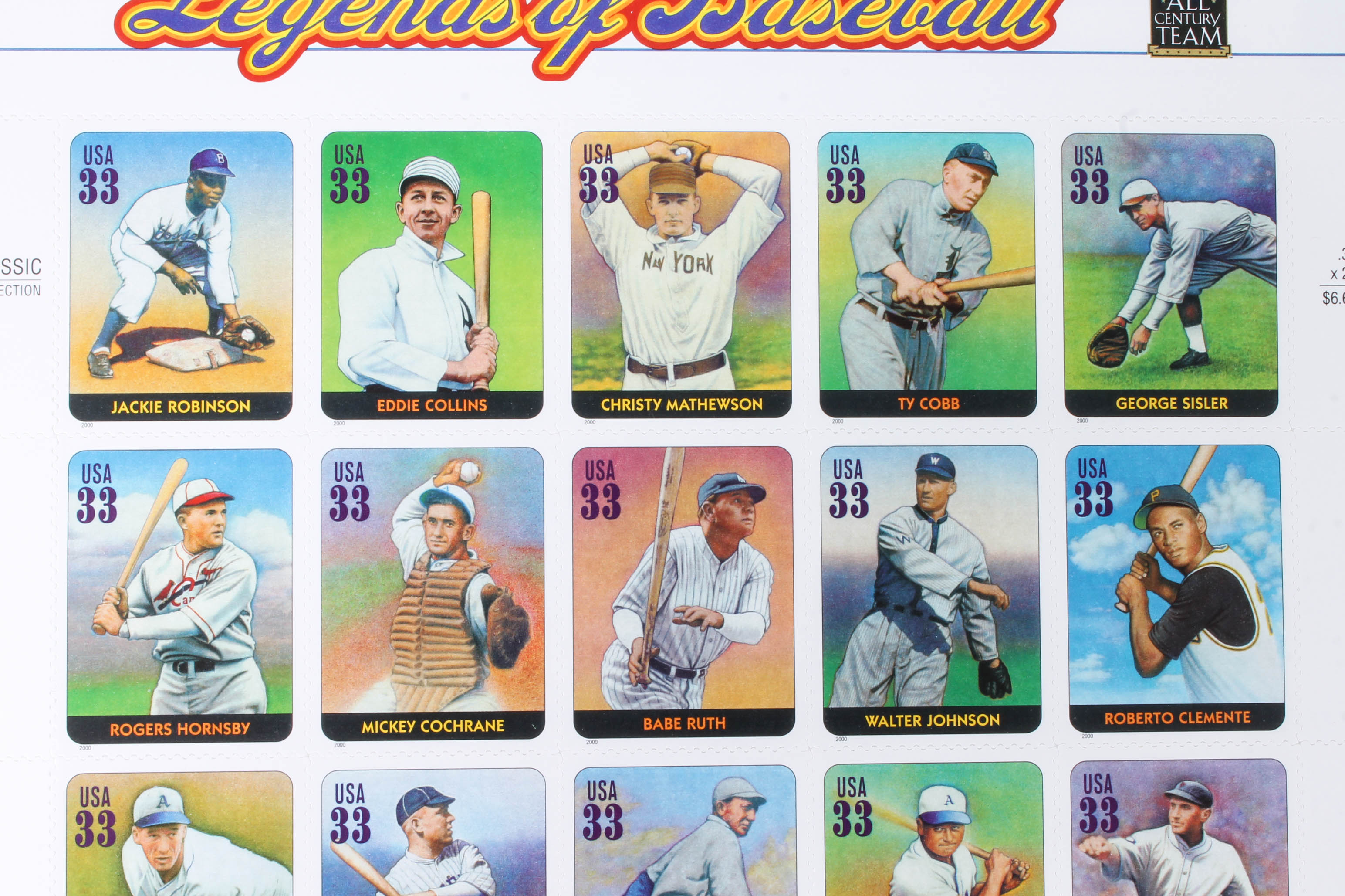 U.S. Postage Stamp Collection Featuring Celebrities