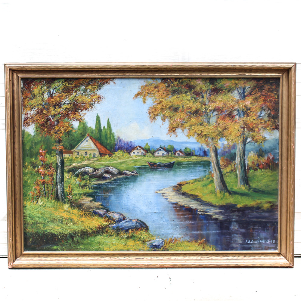 F. B. Davenport Original Landscape Painting