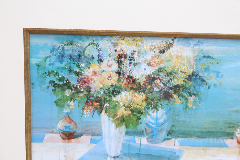 Framed Floral Still-life Print