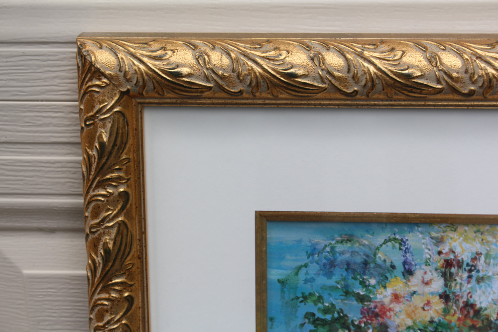 Framed Floral Still-life Print