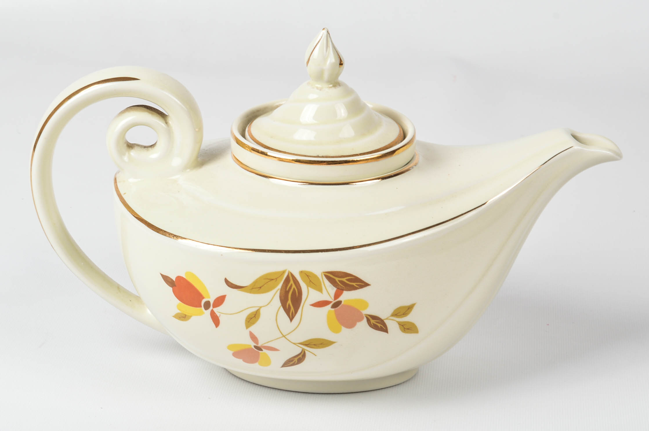Hall's "Autumn Leaf" Teapot, Coffee Pot, Creamer, and Sugar
