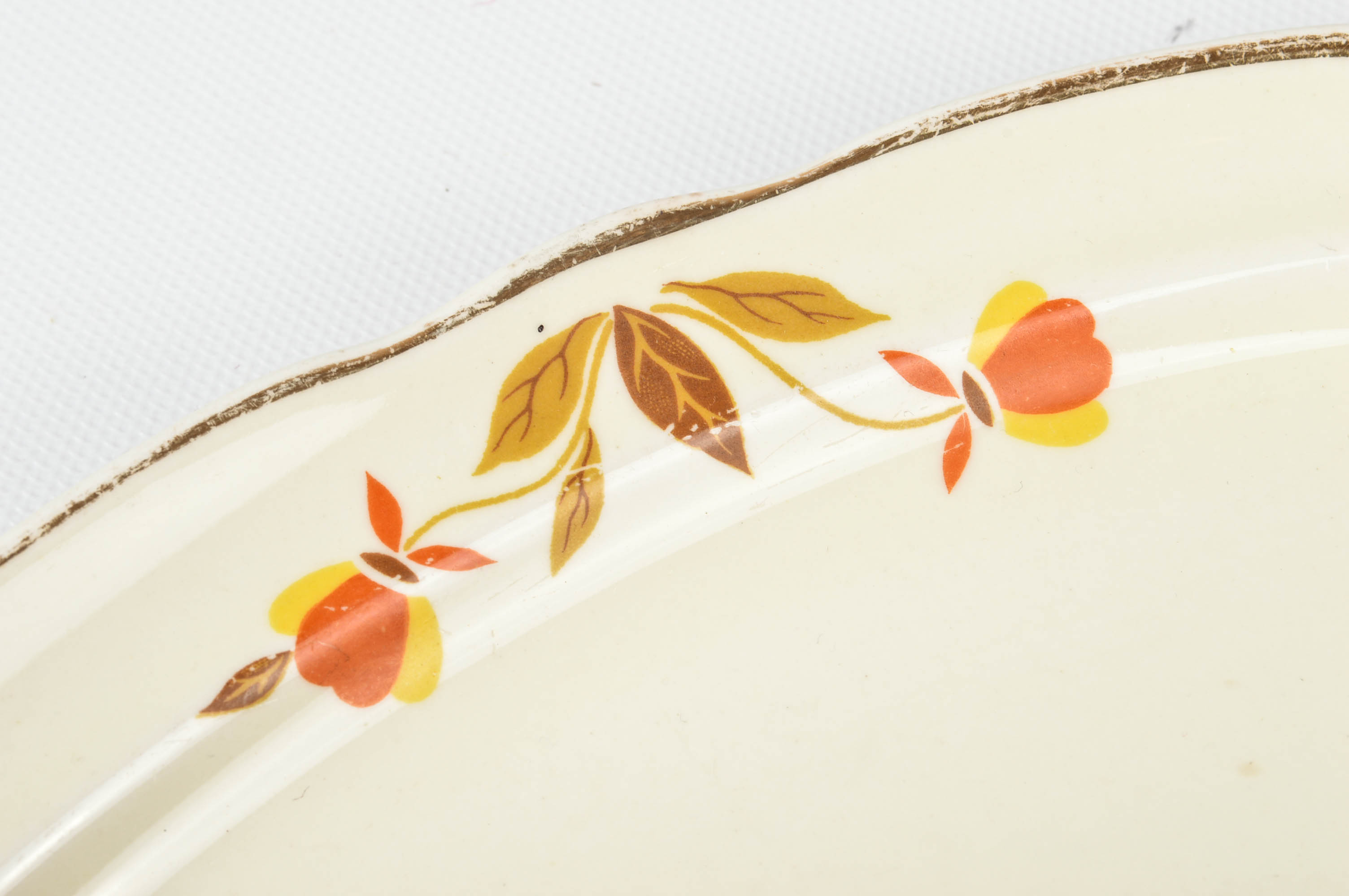 Hall's "Autumn Leaf" Teapot, Coffee Pot, Creamer, and Sugar