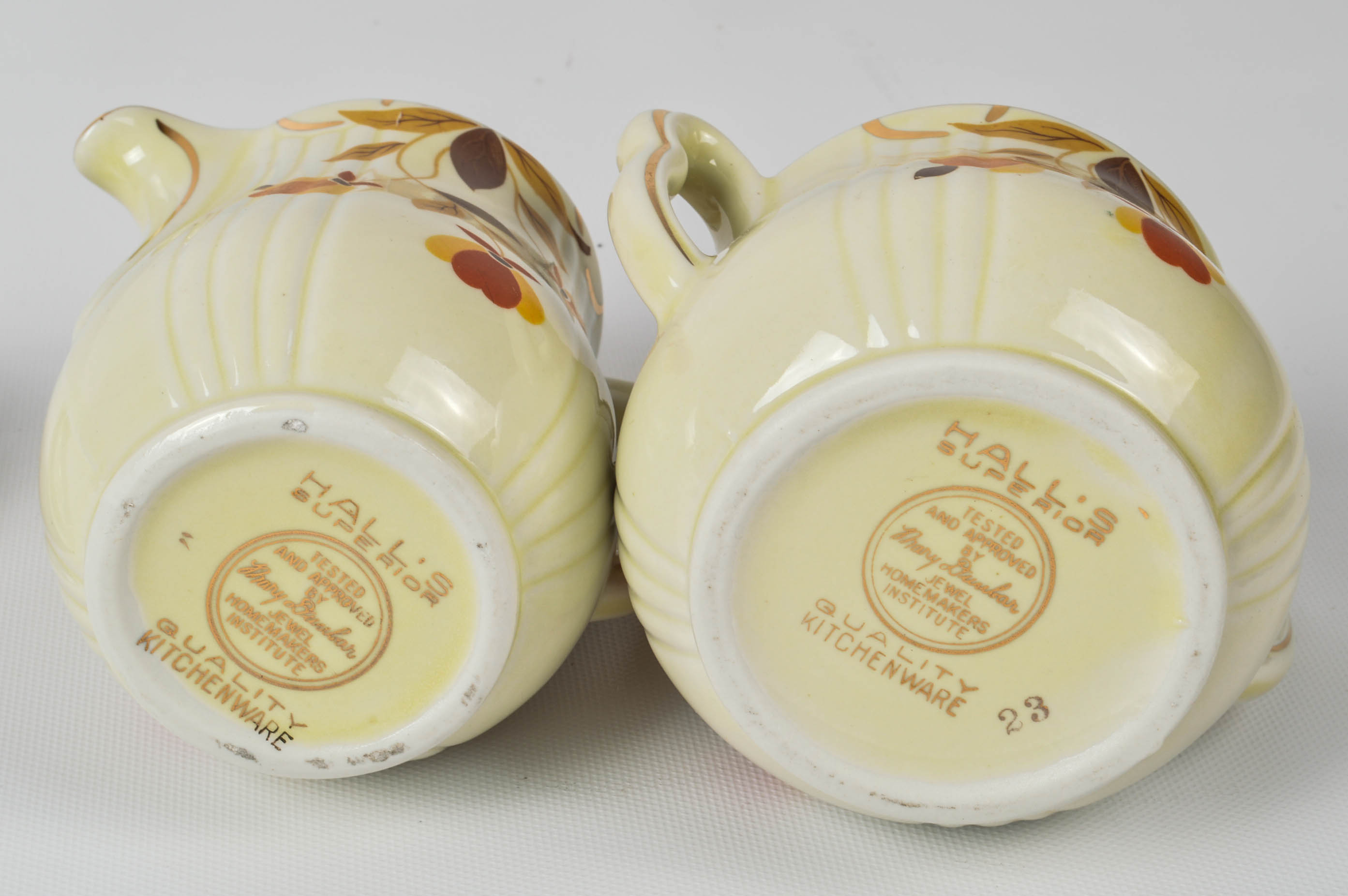 Hall's  "Autumn Leaf" Five Piece Tableware Collection