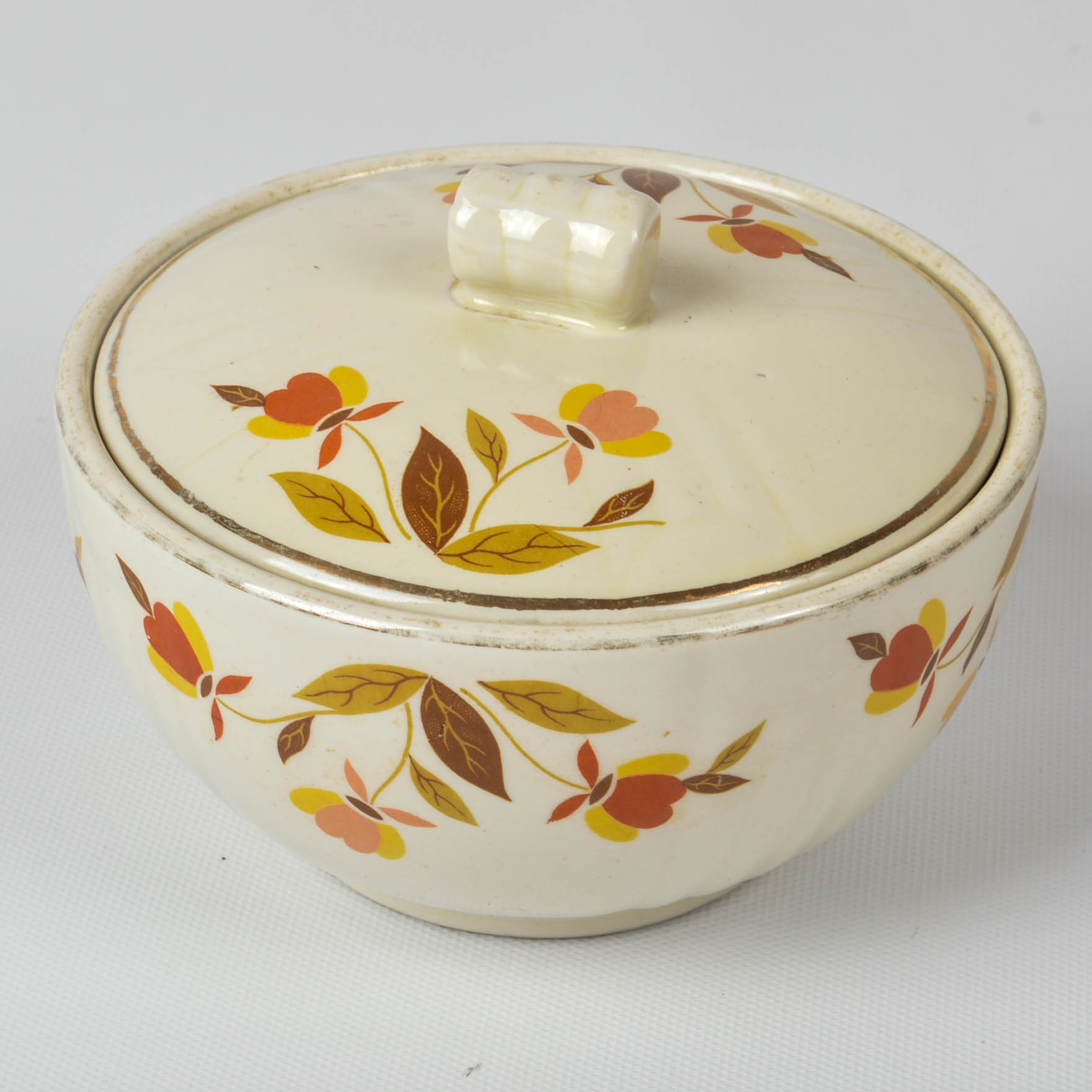 Hall "Autumn Leaf" Casseroles, Bowls, and Salt and Pepper Shakers