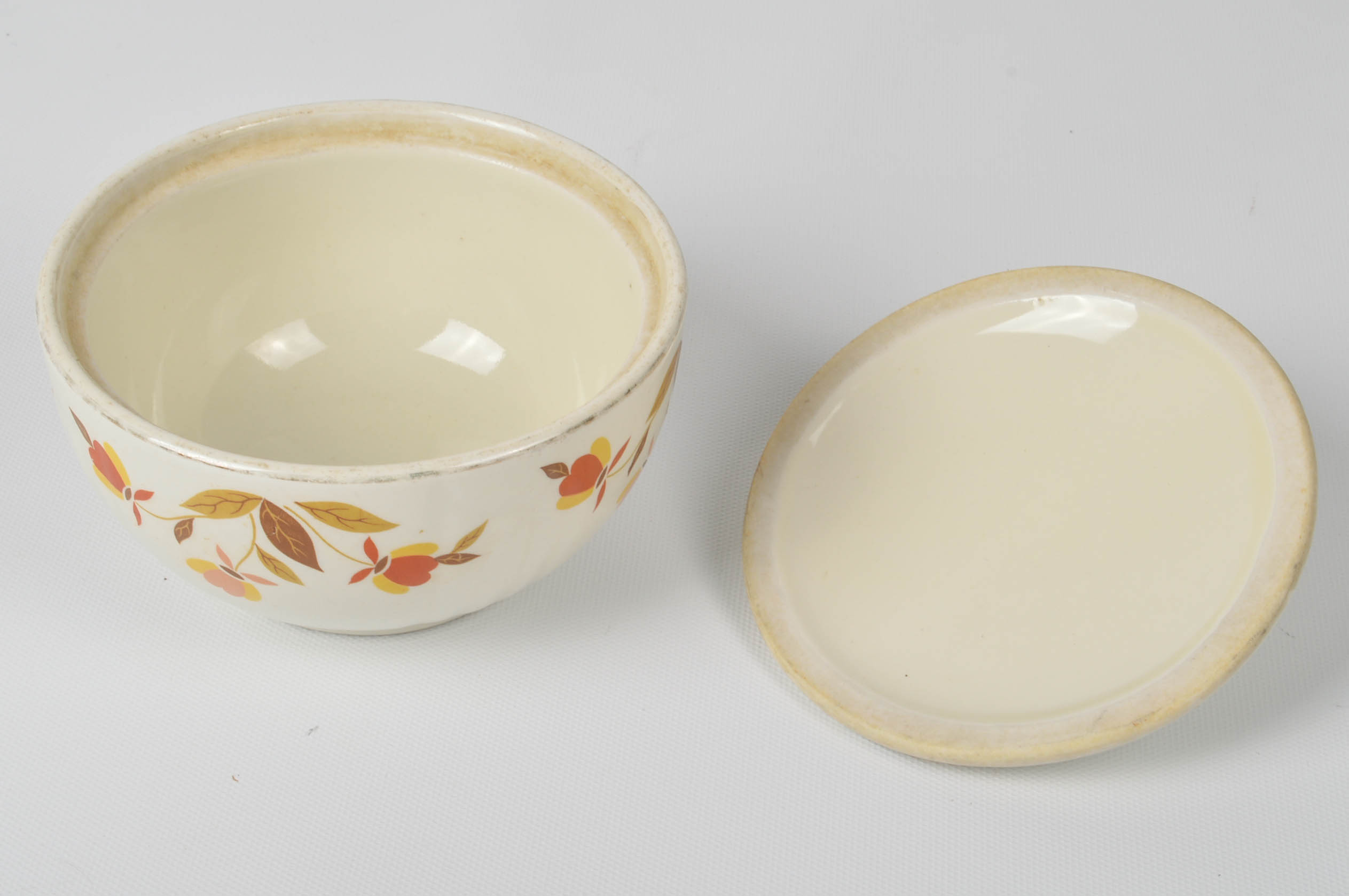 Hall "Autumn Leaf" Casseroles, Bowls, and Salt and Pepper Shakers