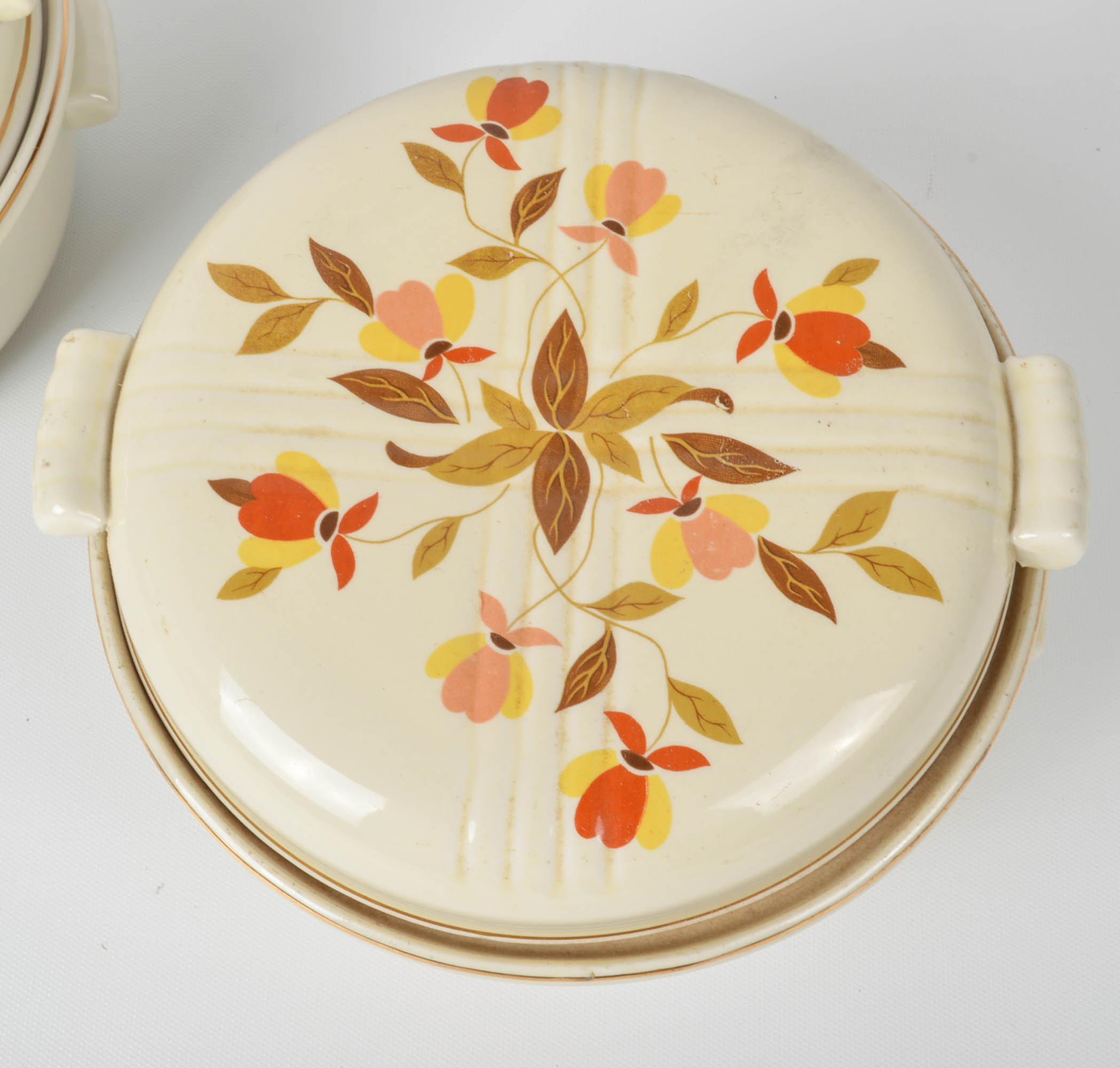 Hall "Autumn Leaf" Casseroles, Bowls, and Salt and Pepper Shakers