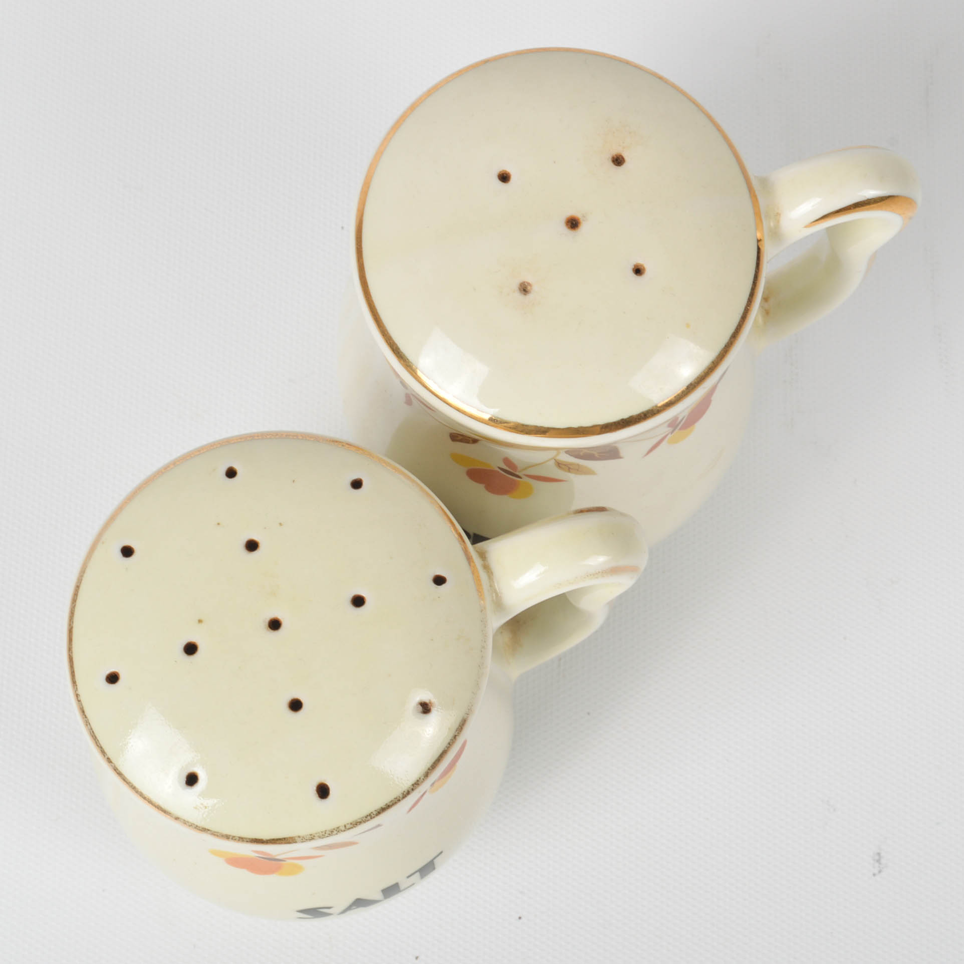 Hall "Autumn Leaf" Casseroles, Bowls, and Salt and Pepper Shakers