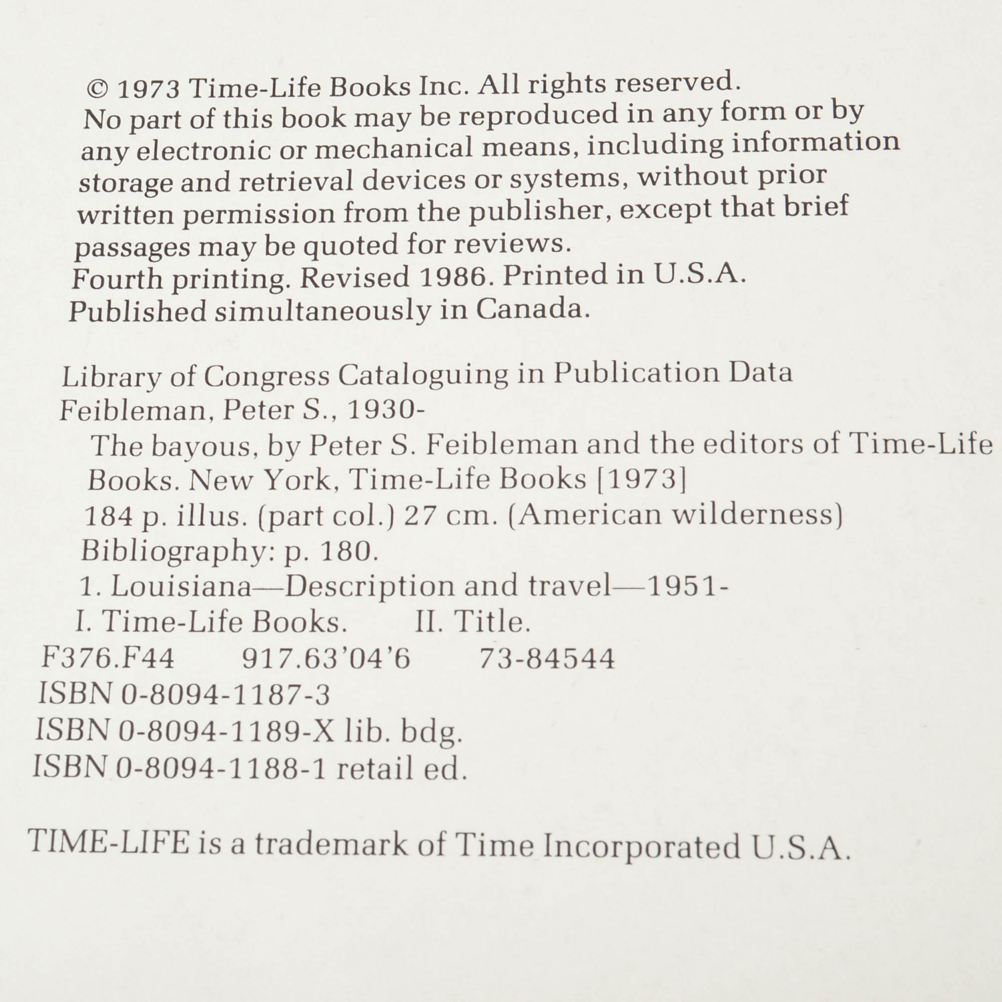 "The American Wilderness" By Time-Life Books