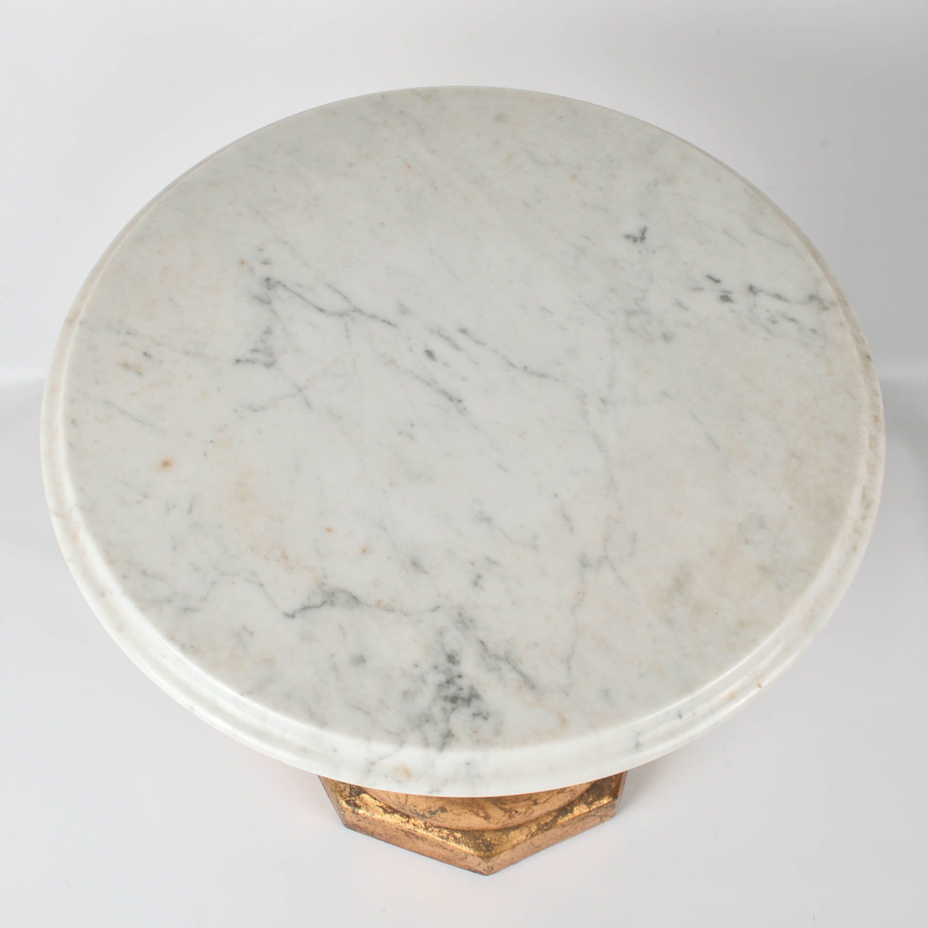 Marble-Top Accent Table