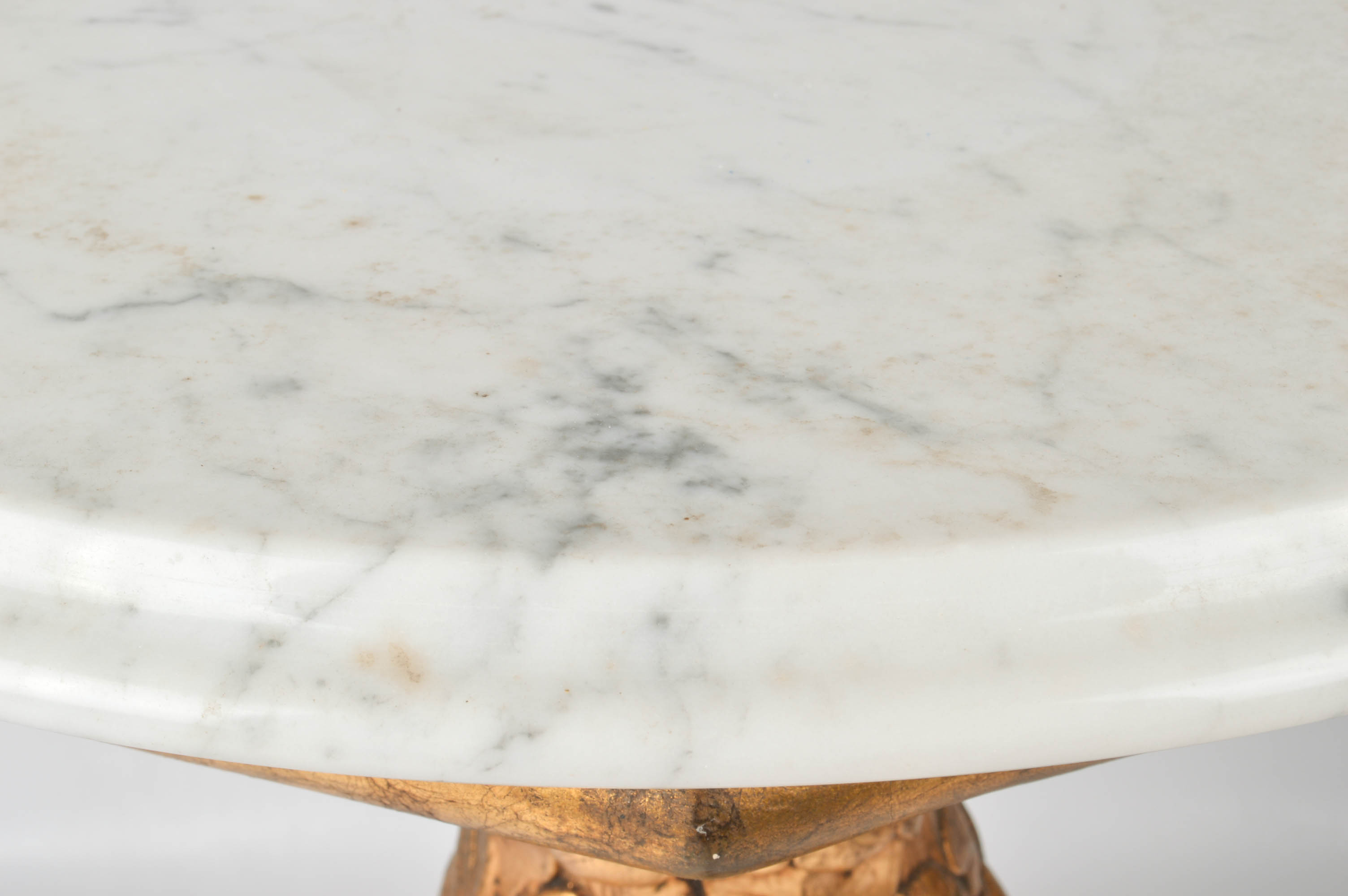 Marble-Top Accent Table