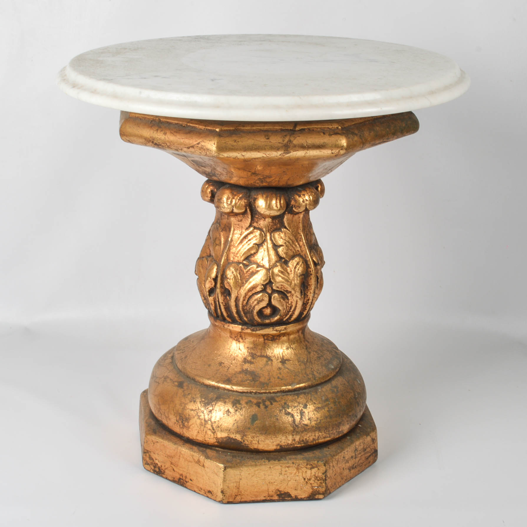 Marble-Top Accent Table