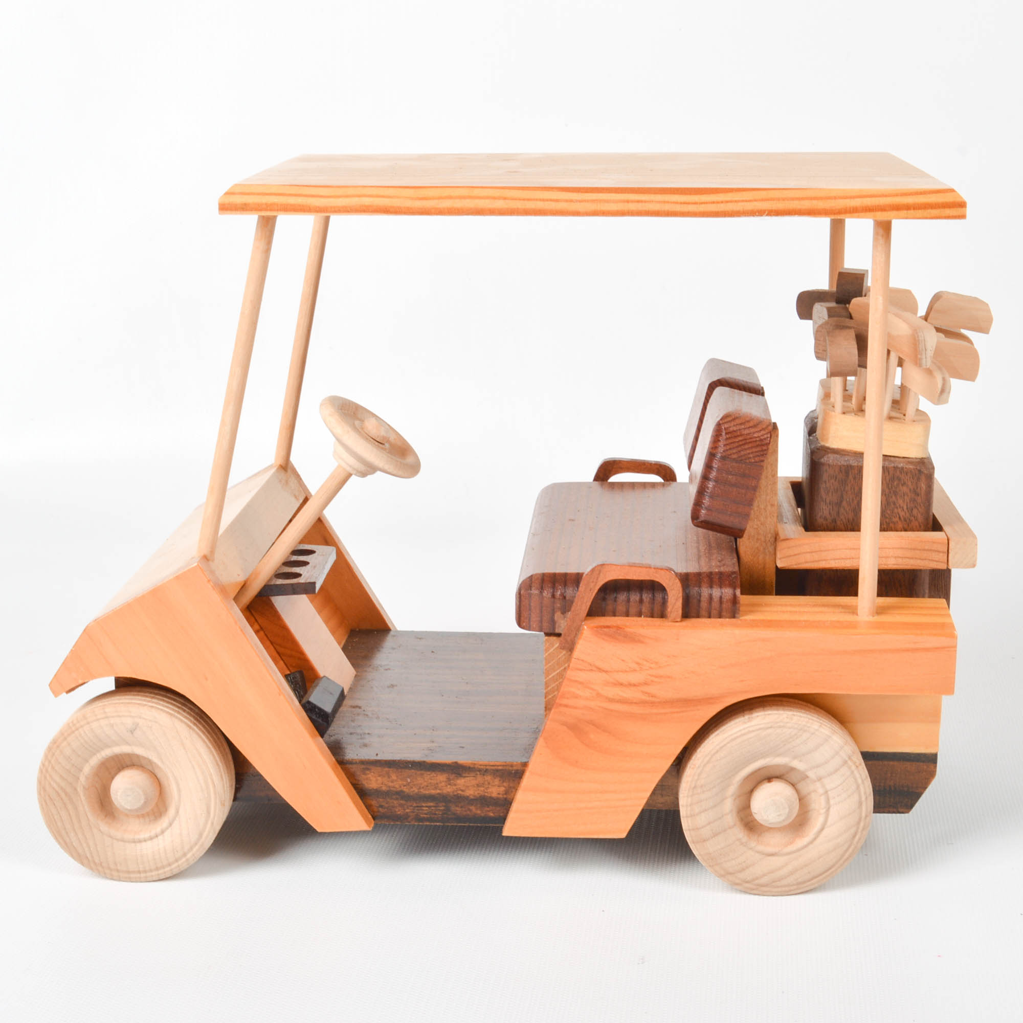 Handcrafted Wooden Golf Cart