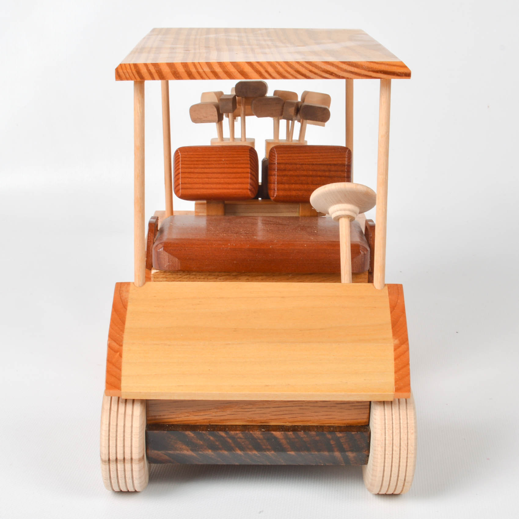 Handcrafted Wooden Golf Cart