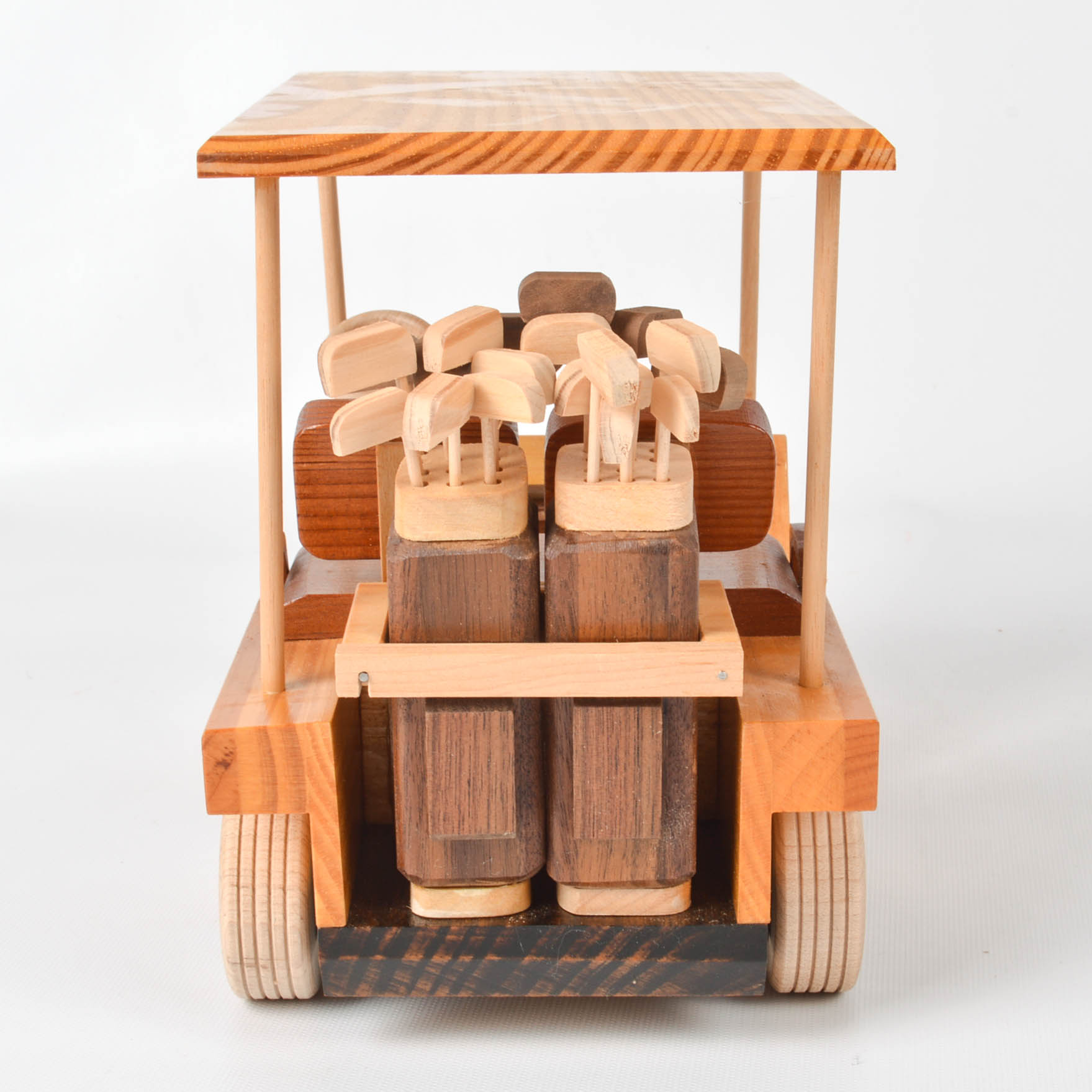 Handcrafted Wooden Golf Cart