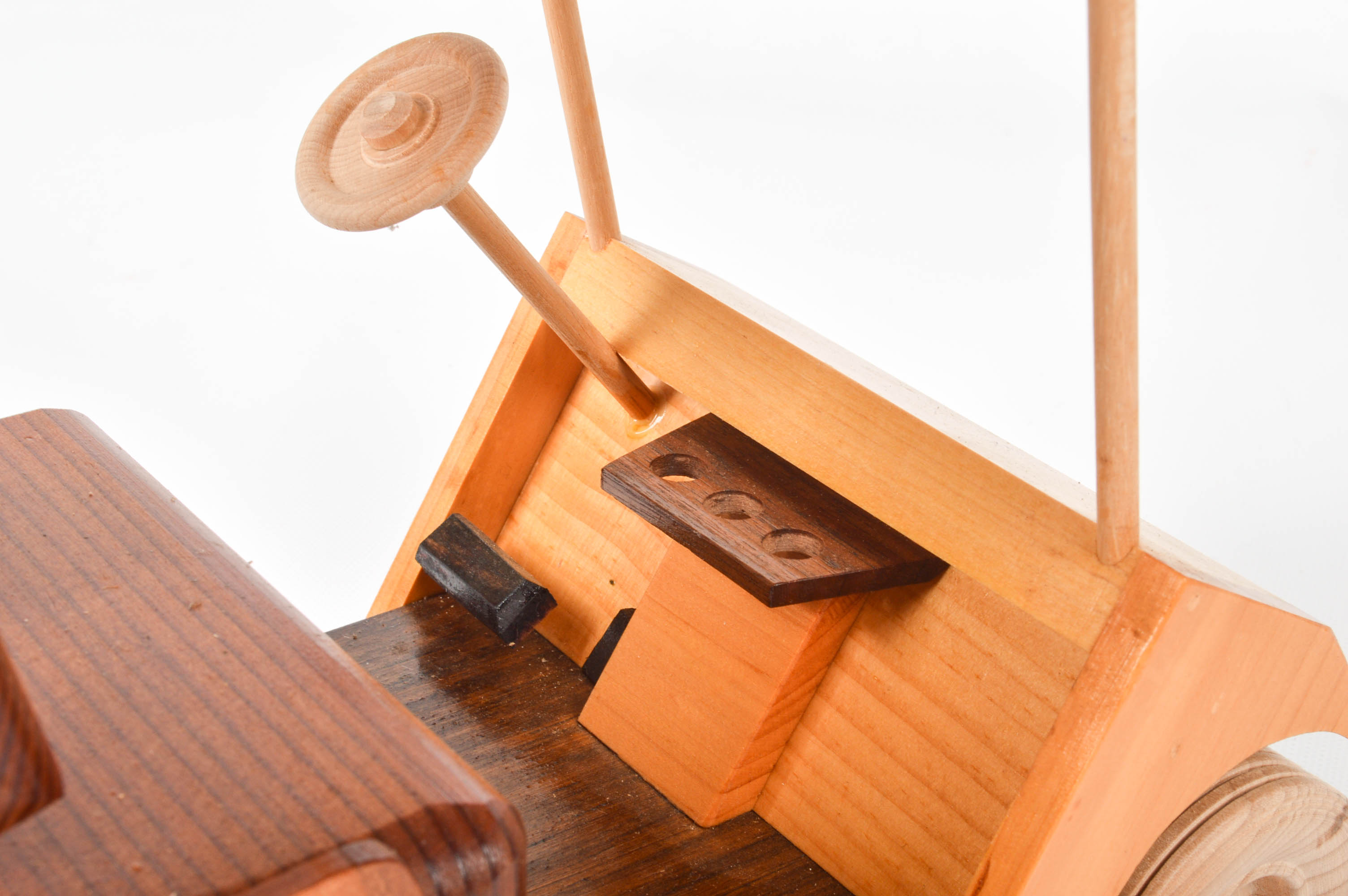 Handcrafted Wooden Golf Cart