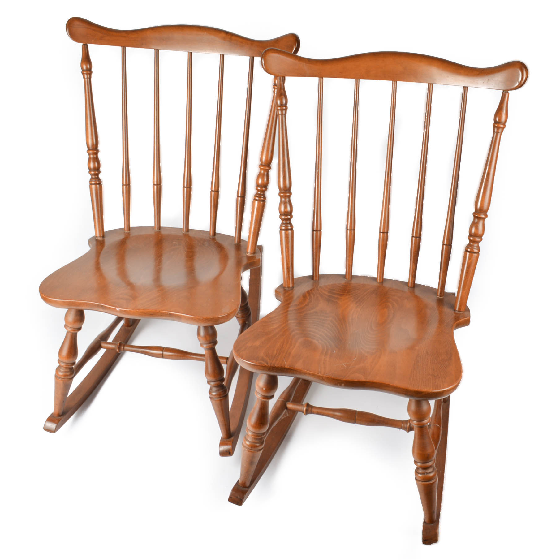 Pair of Windsor-Style Rocking Chairs