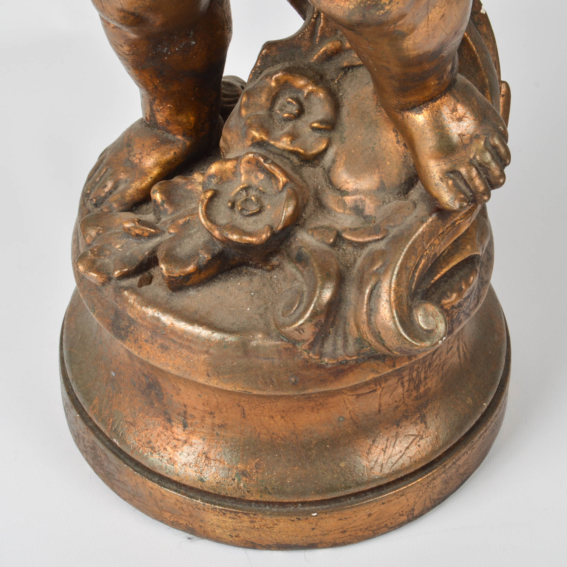 Bronze-Tone Figural Table Lamp