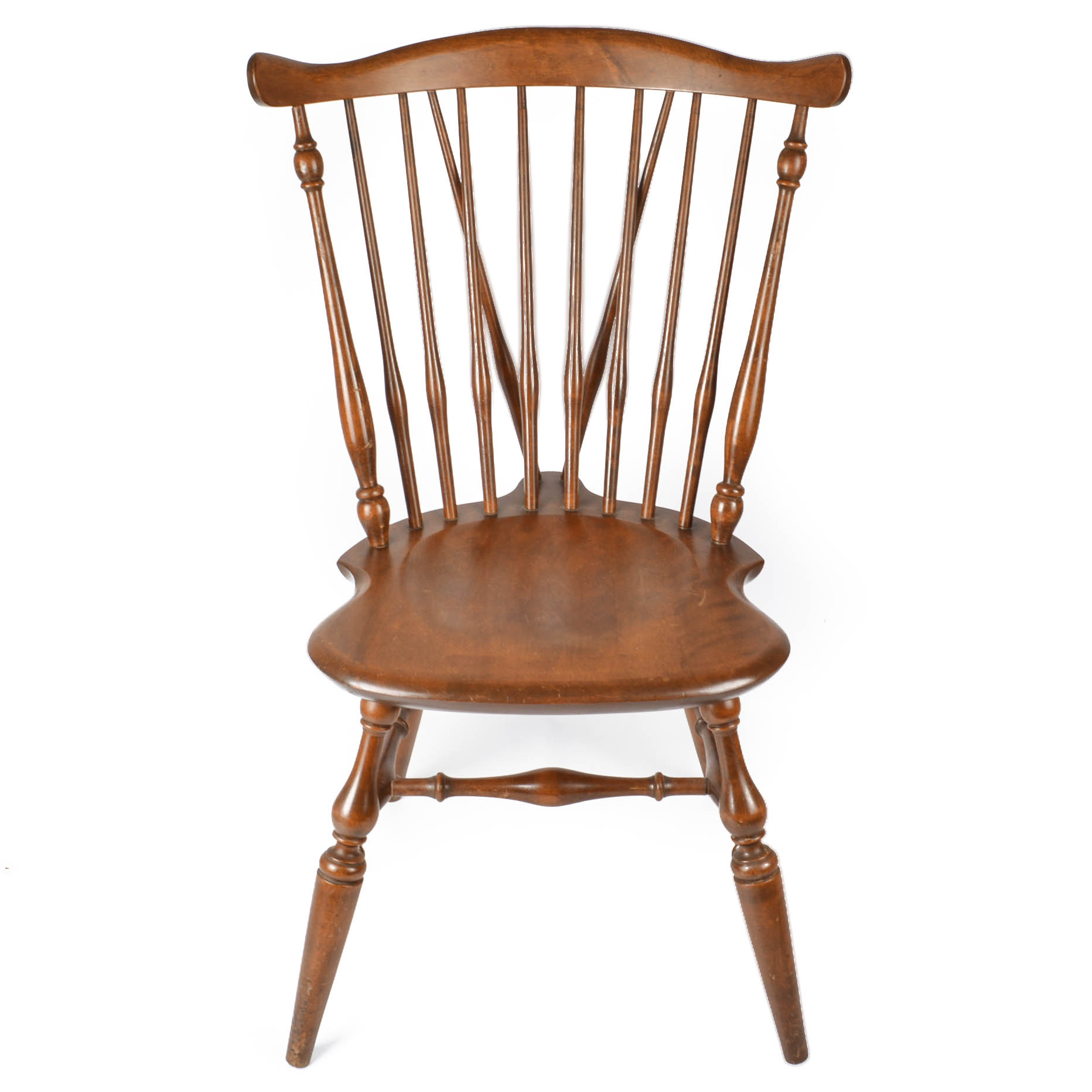 Set of Windsor-Style Brace-Back Chairs
