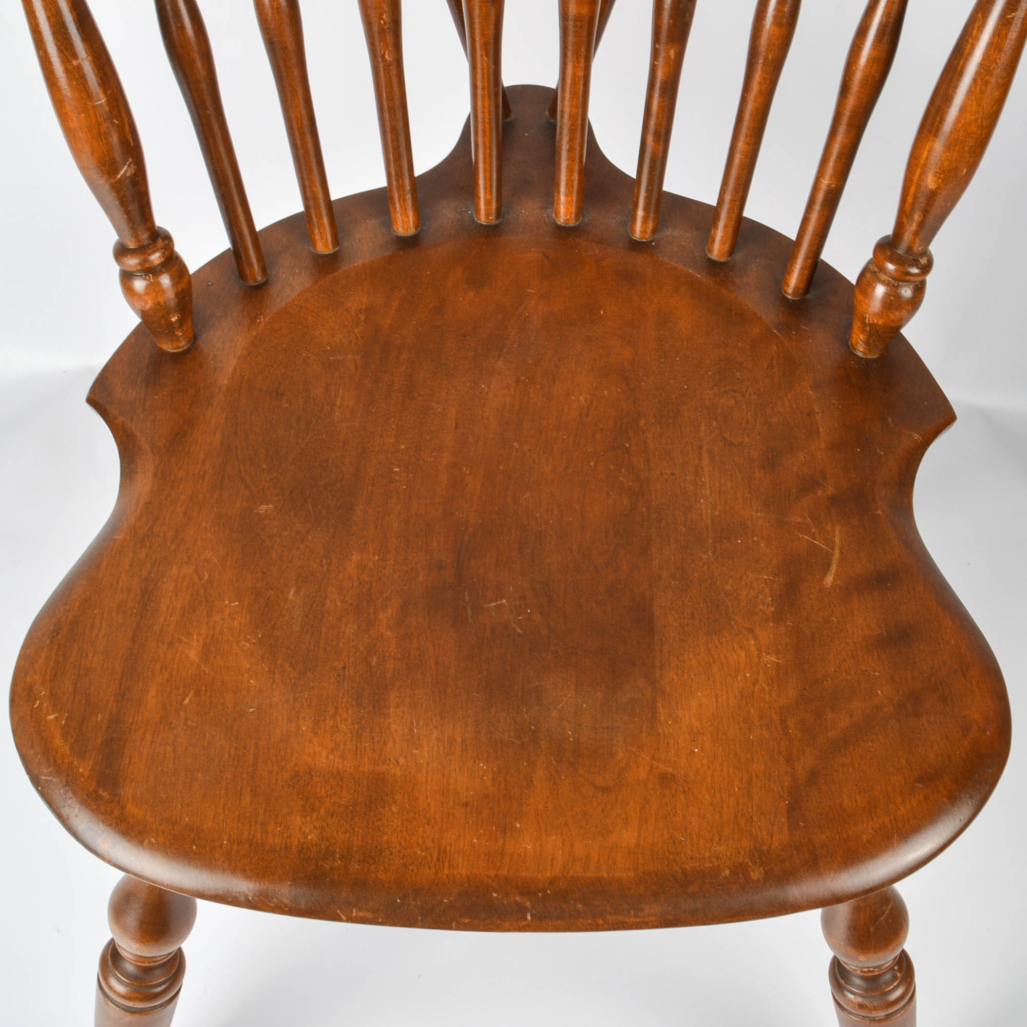 Set of Windsor-Style Brace-Back Chairs