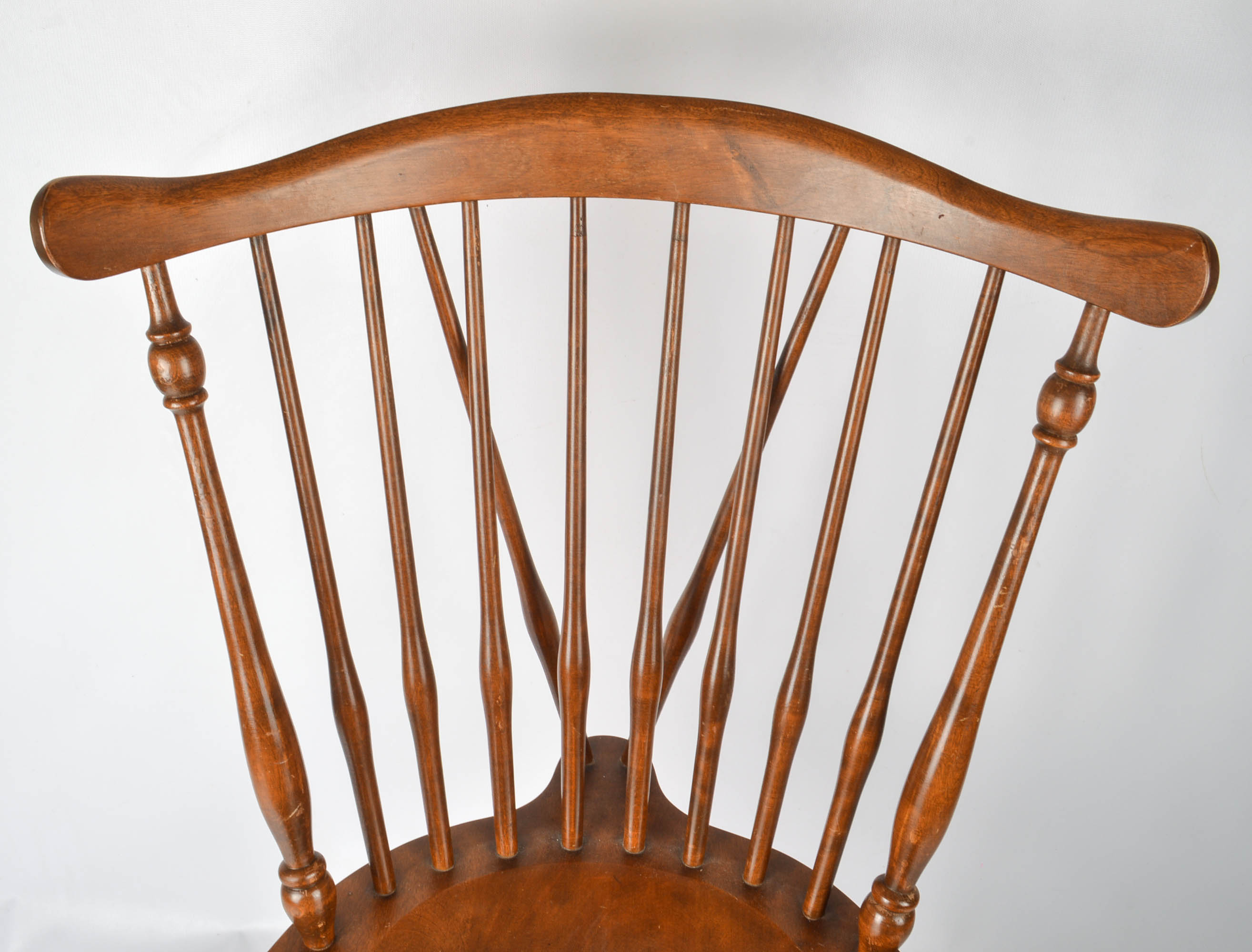 Set of Windsor-Style Brace-Back Chairs