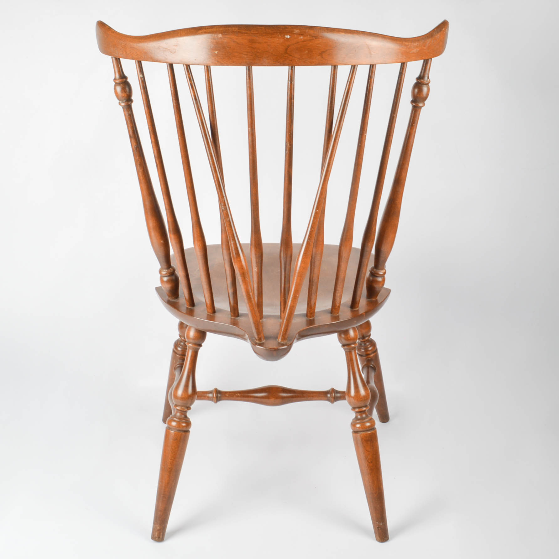 Set of Windsor-Style Brace-Back Chairs