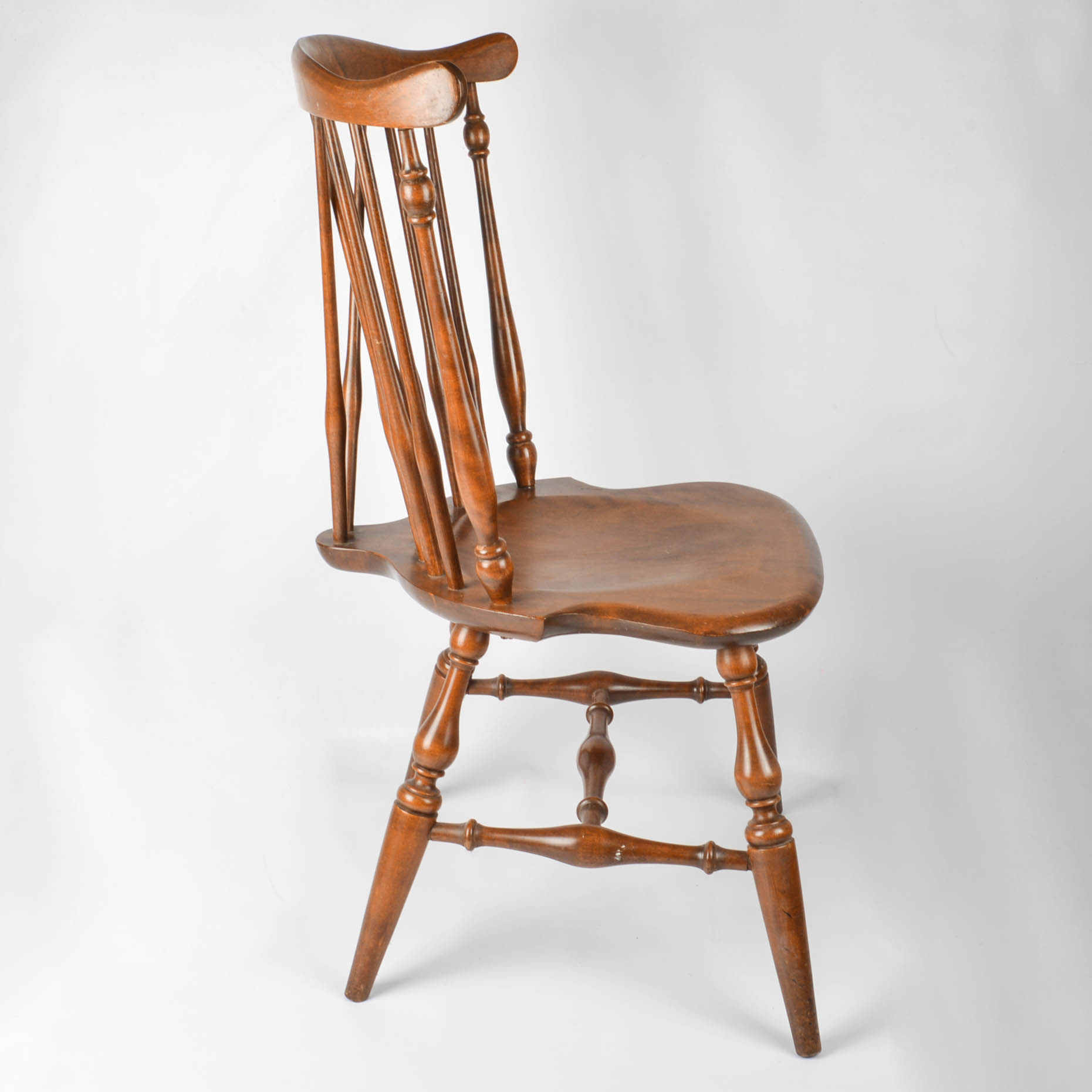 Set of Windsor-Style Brace-Back Chairs