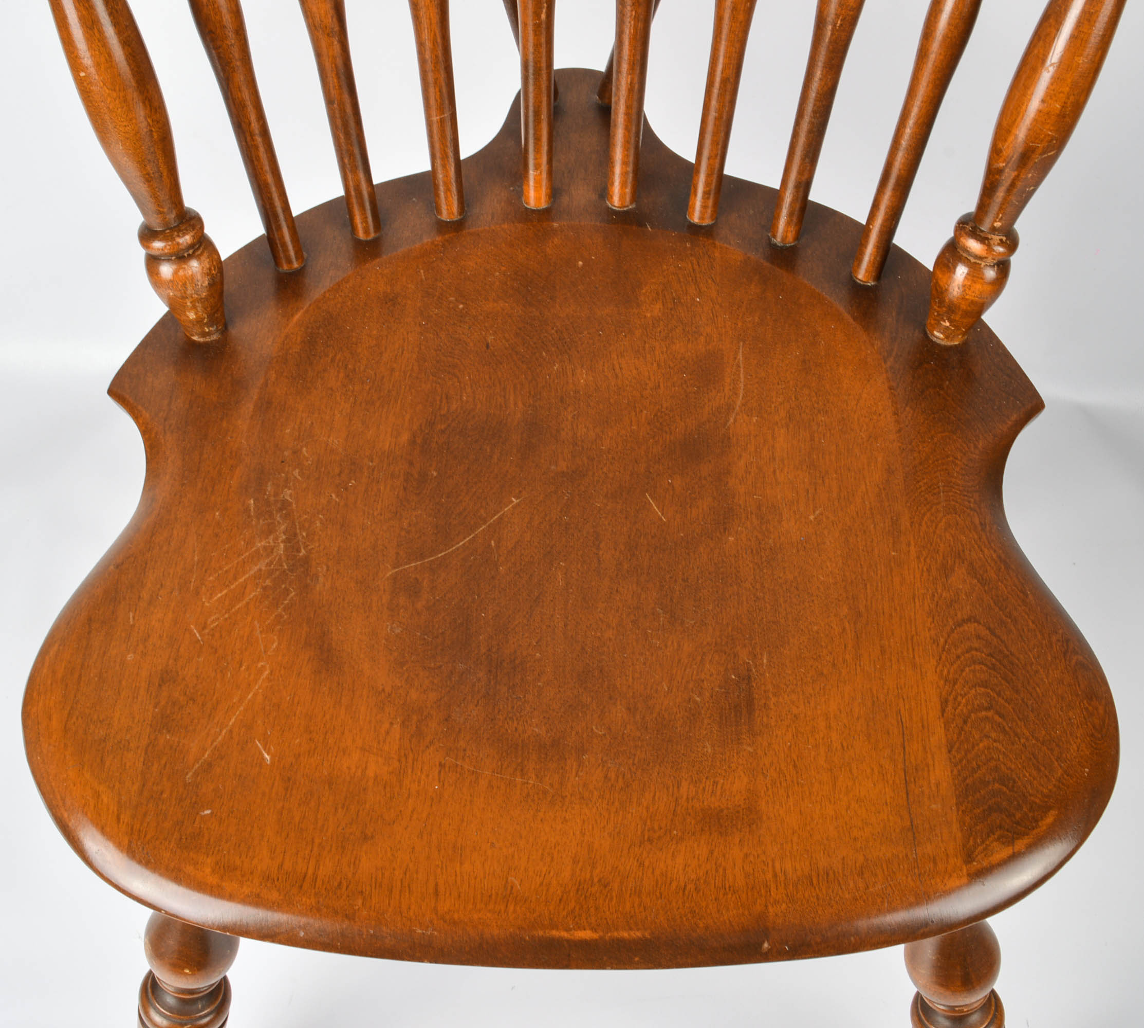 Set of Windsor-Style Brace-Back Chairs