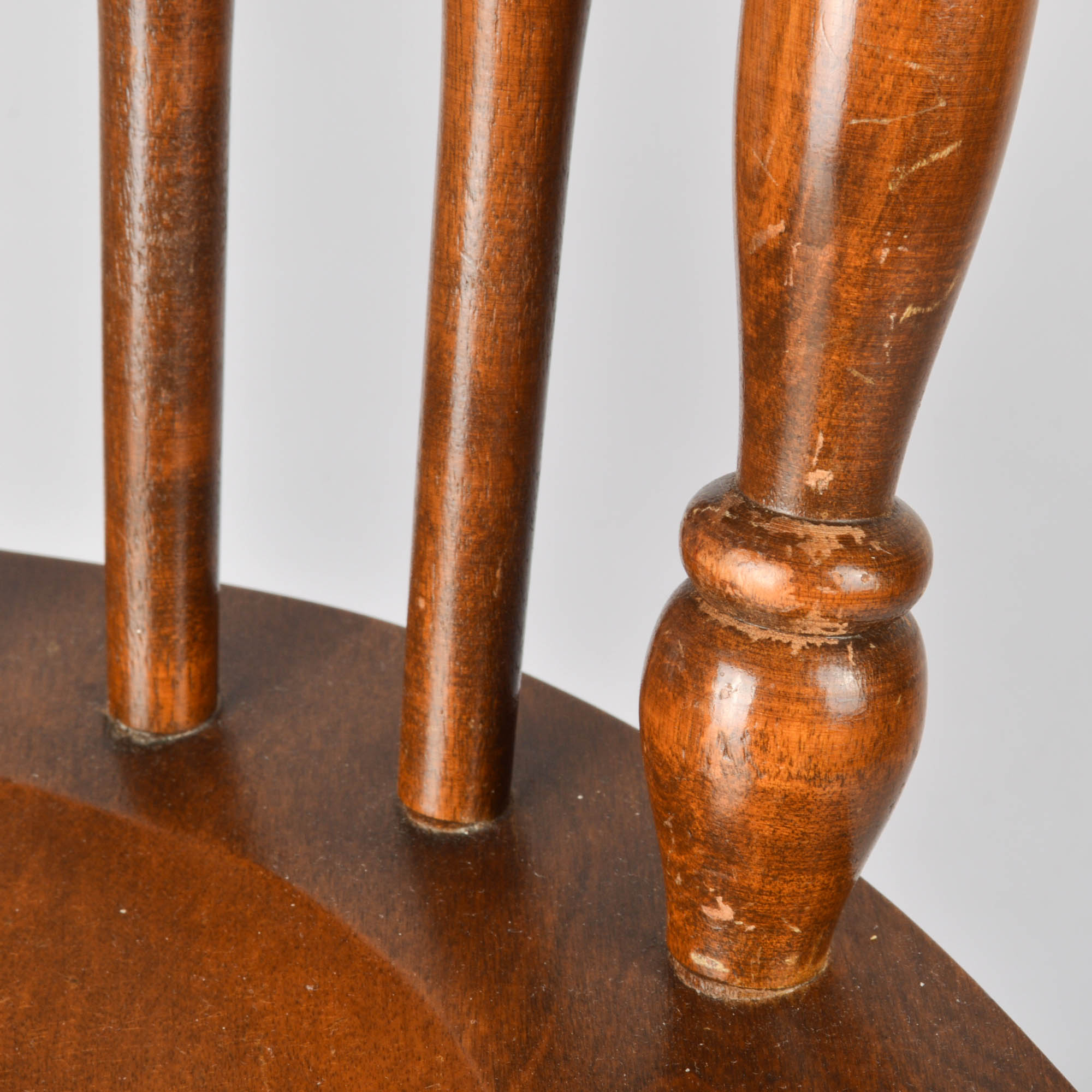 Set of Windsor-Style Brace-Back Chairs