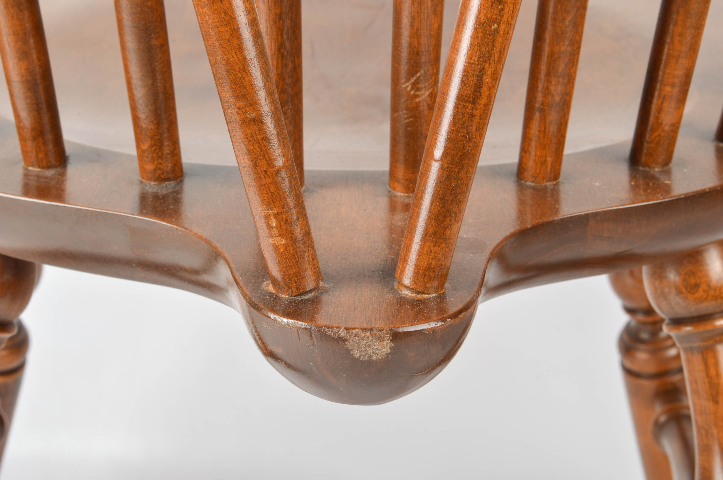 Set of Windsor-Style Brace-Back Chairs