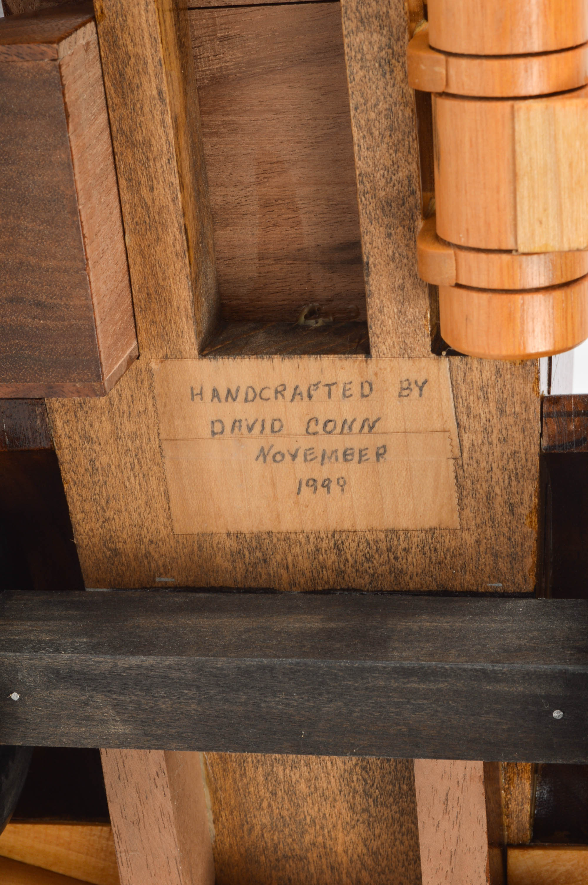 Handcrafted Wooden Dump Truck With Backhoe and Trailer