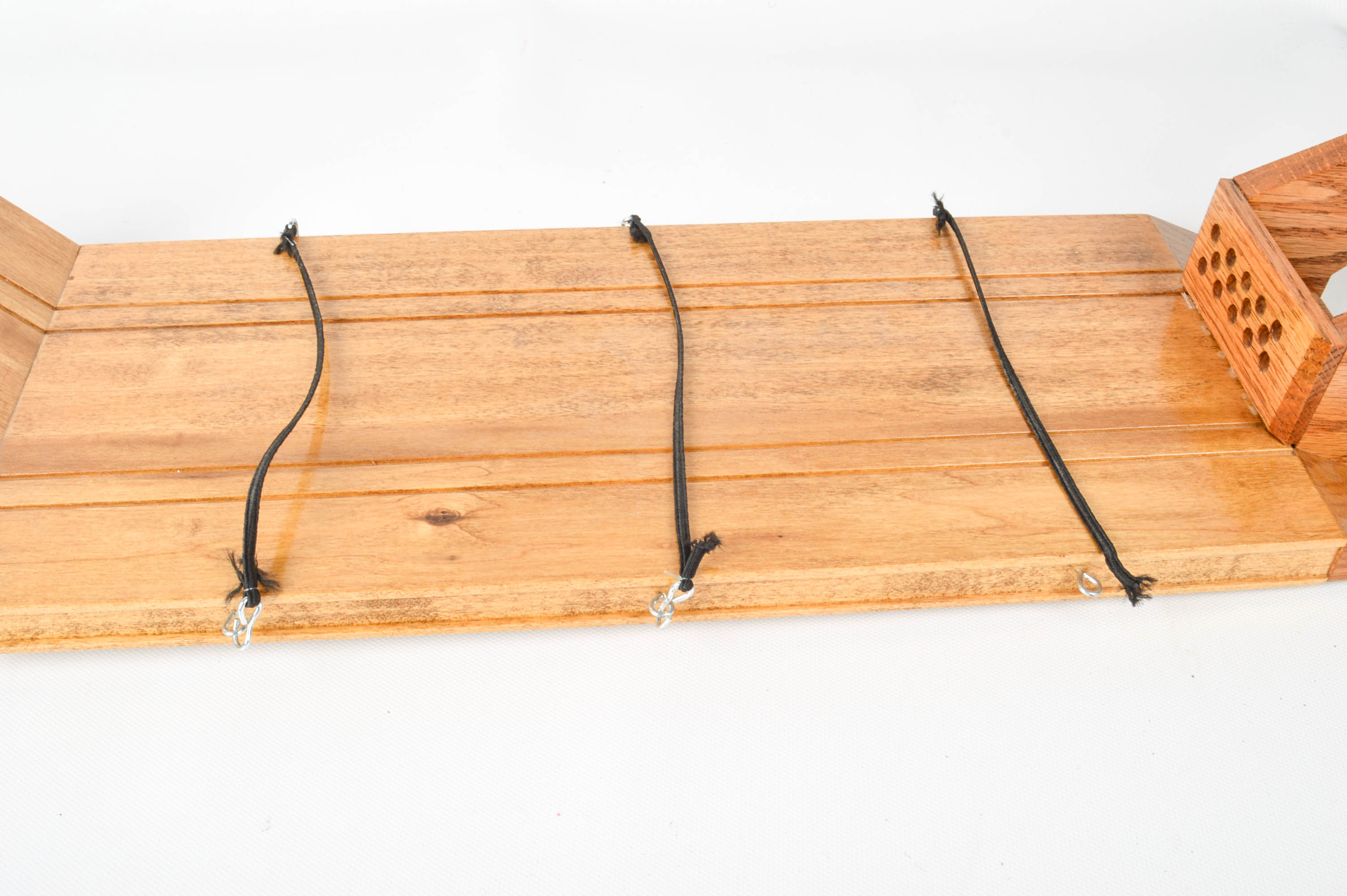 Handcrafted Wooden Truck, Bulldozer, Backhoe, and Trailer