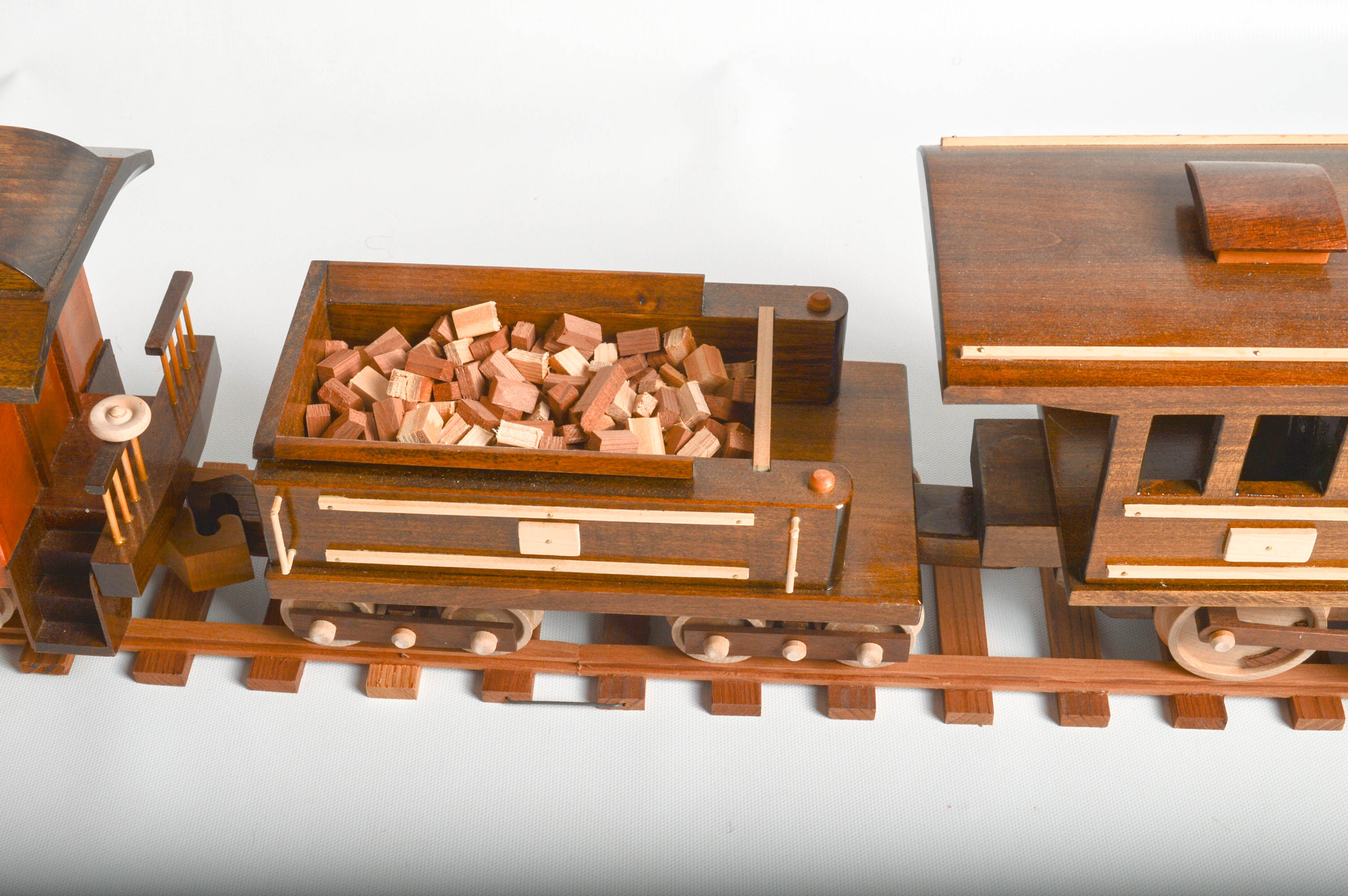 Large Handcrafted Wooden Train