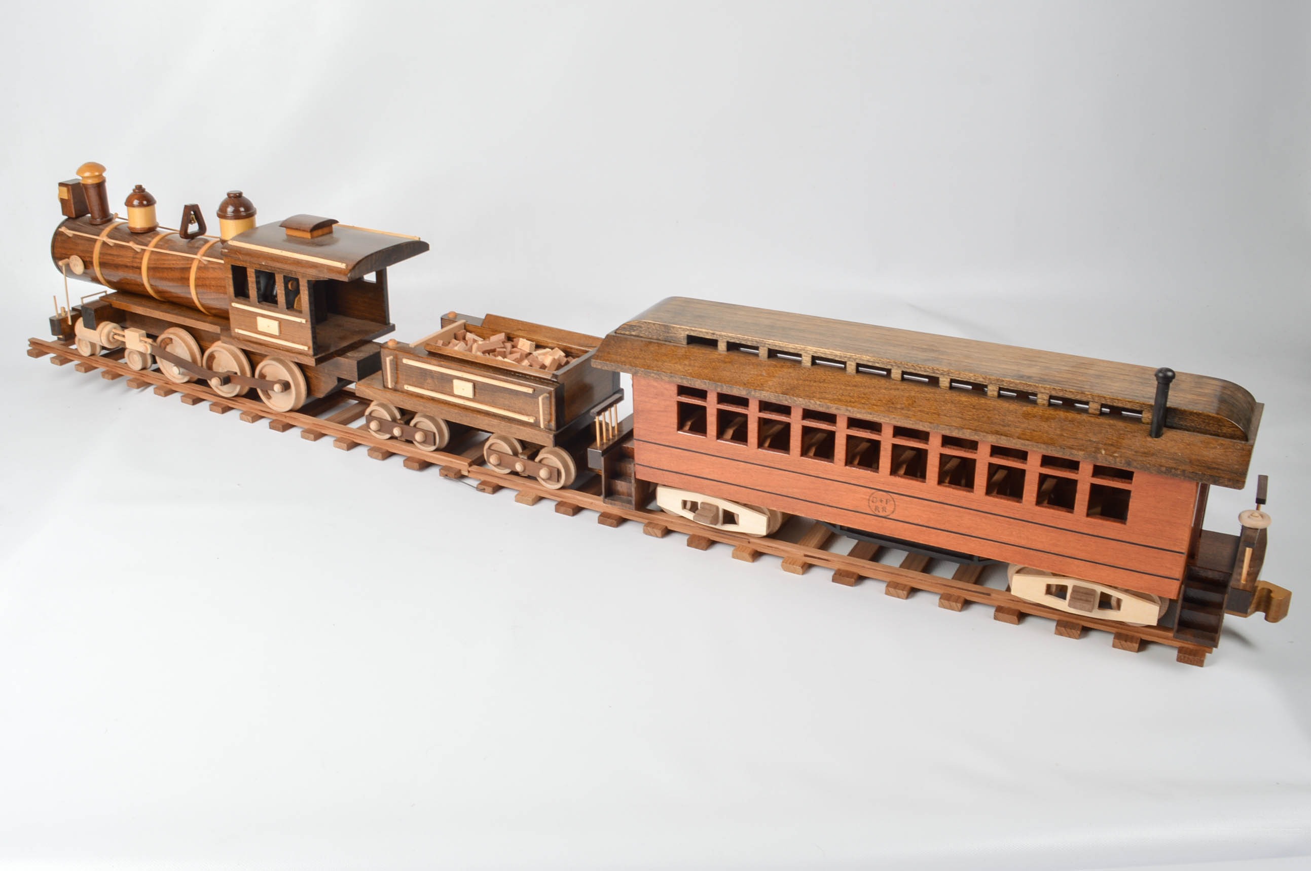 Large Handcrafted Wooden Train