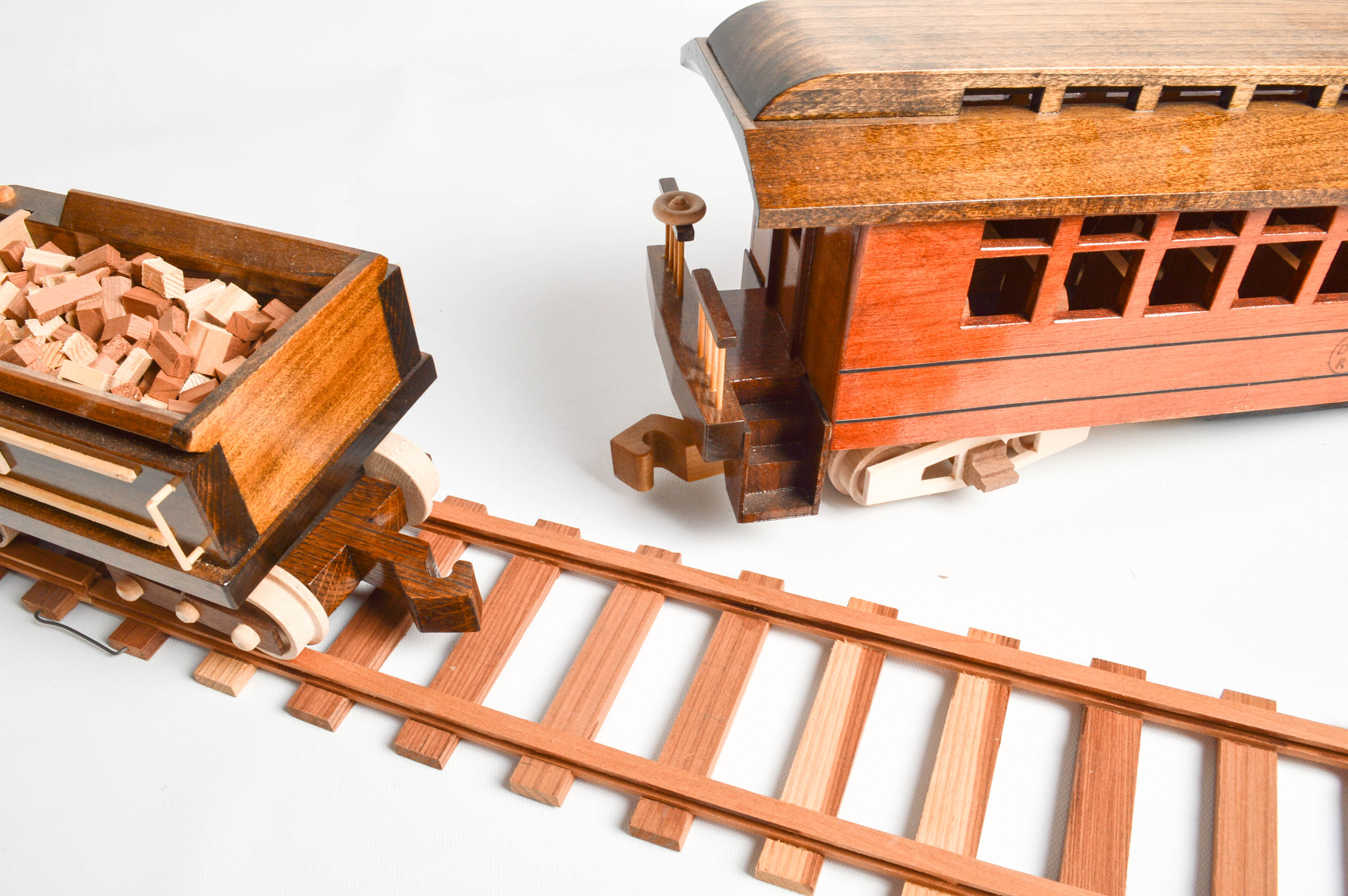 Large Handcrafted Wooden Train