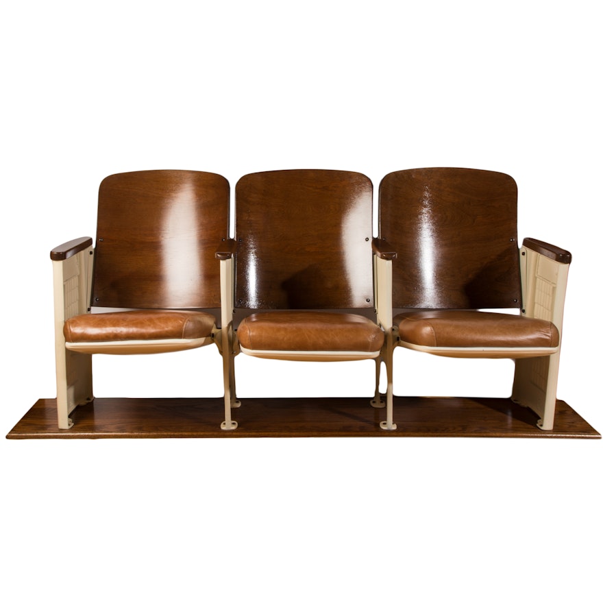 Art Deco Theatre Fold-Down Seating