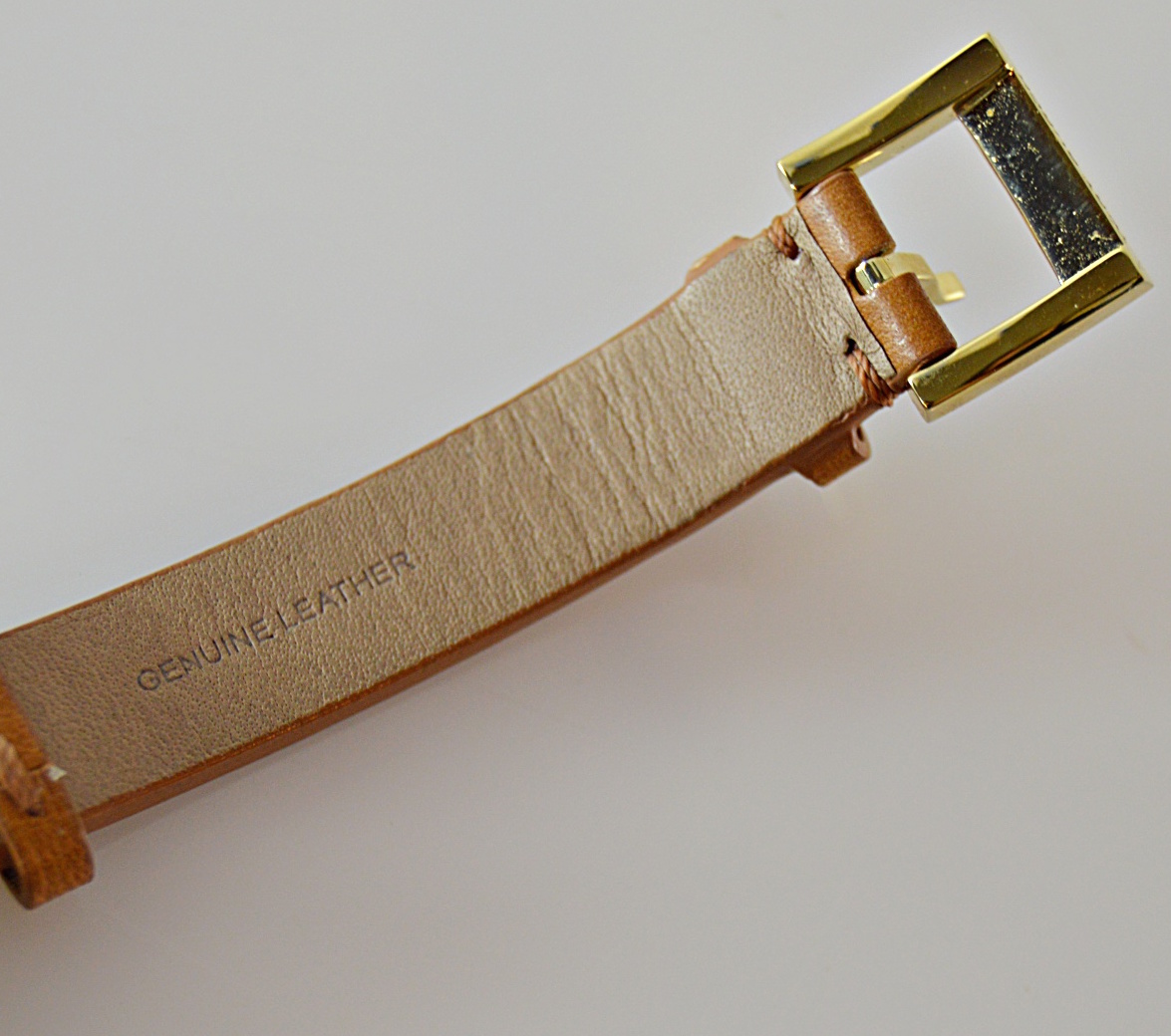 Tory Burch Plated Stainless Steel Watch With Wrap-Around Leather Strap