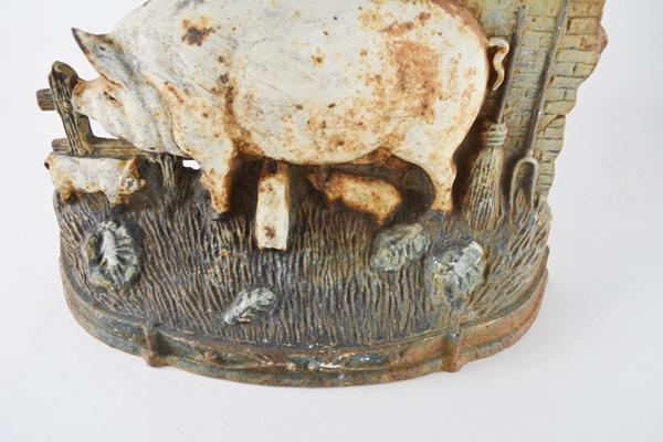 Vintage Pig Iron Door Stop