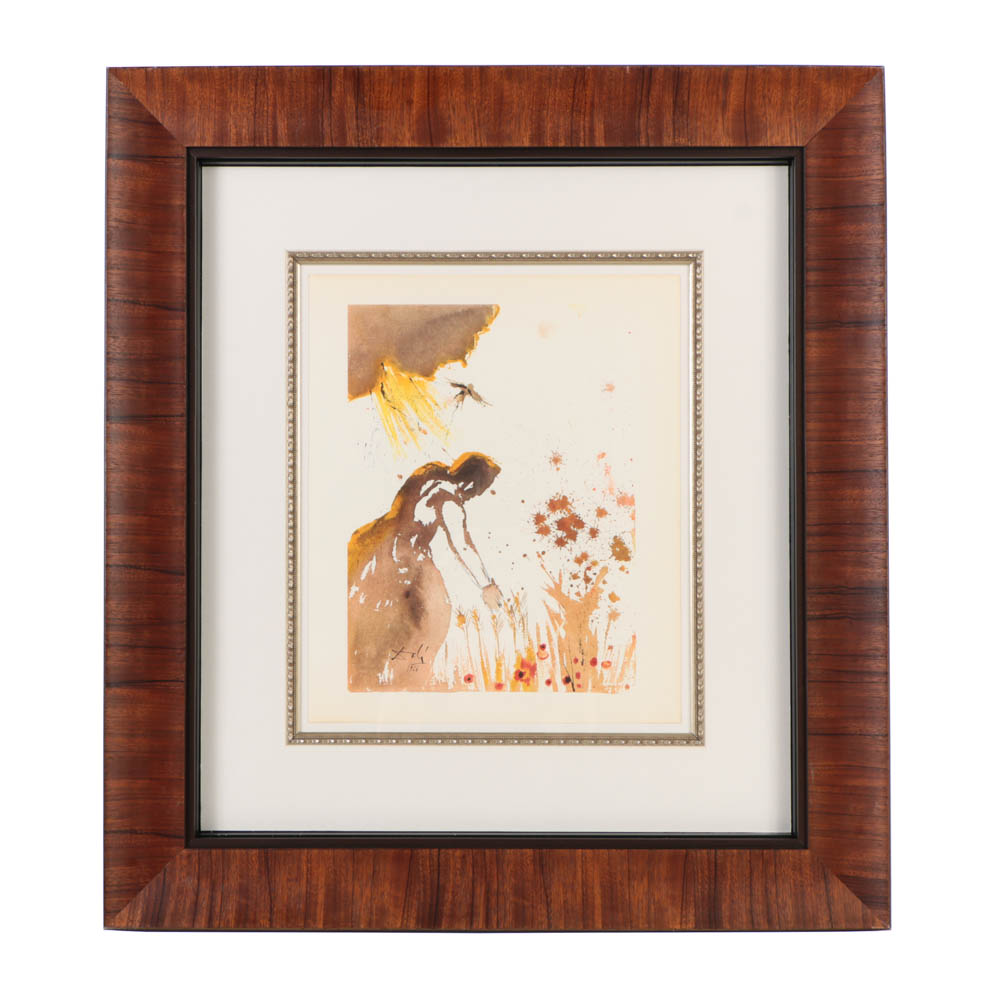 After Salvador Dalí Offset Lithograph on Paper "Thy Will be Done, on Earth As It Is on Heaven..."