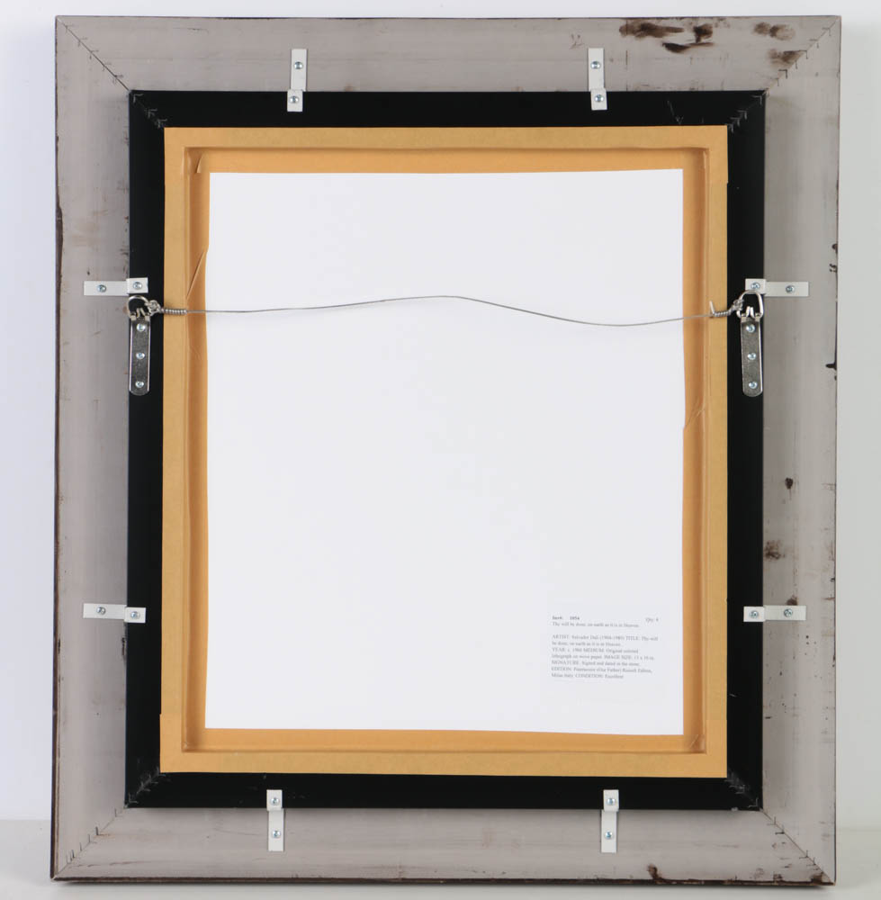 After Salvador Dalí Offset Lithograph on Paper "Thy Will be Done, on Earth As It Is on Heaven..."