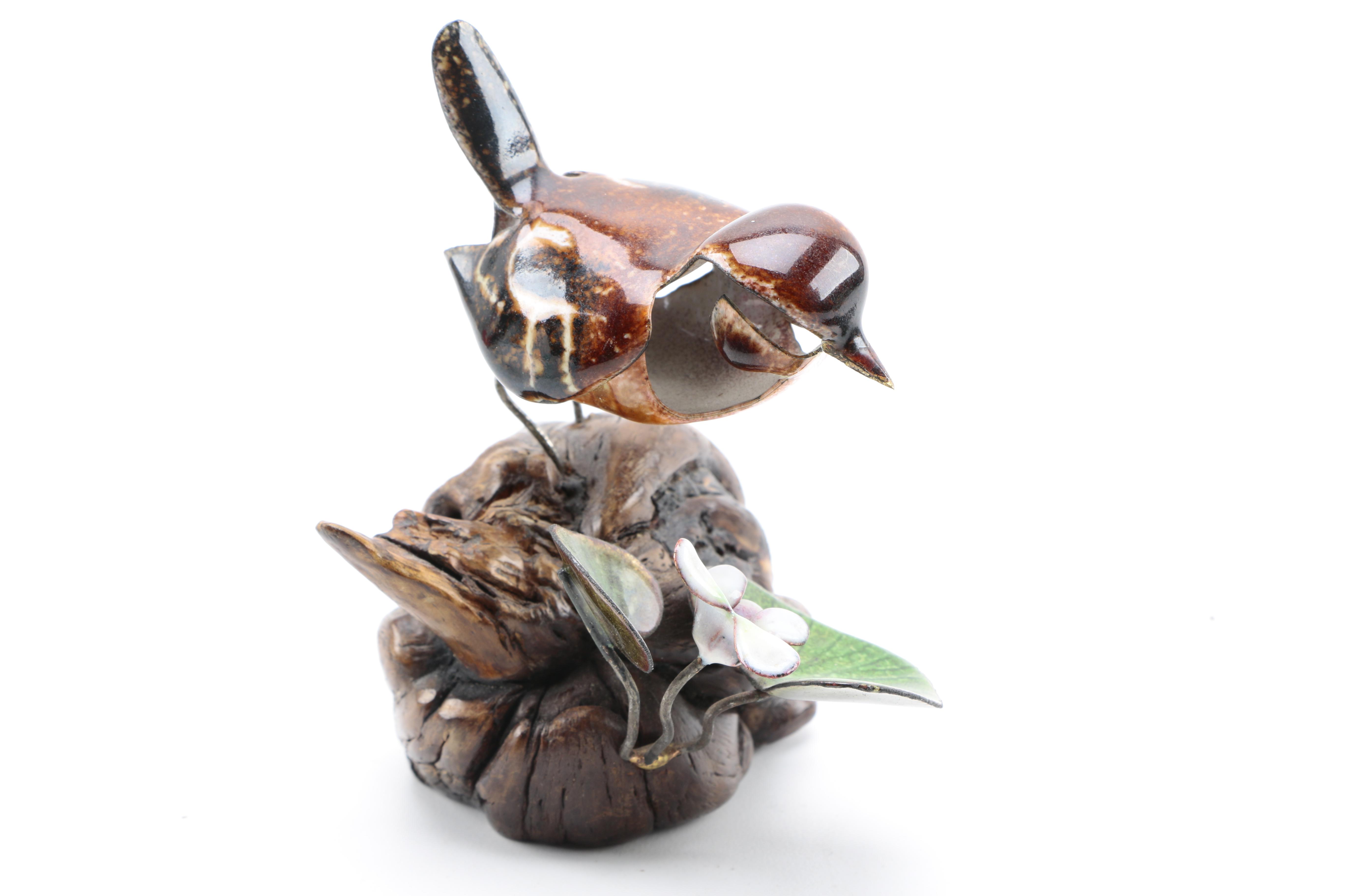 Norman Brumm Enameled Bird Sculptures
