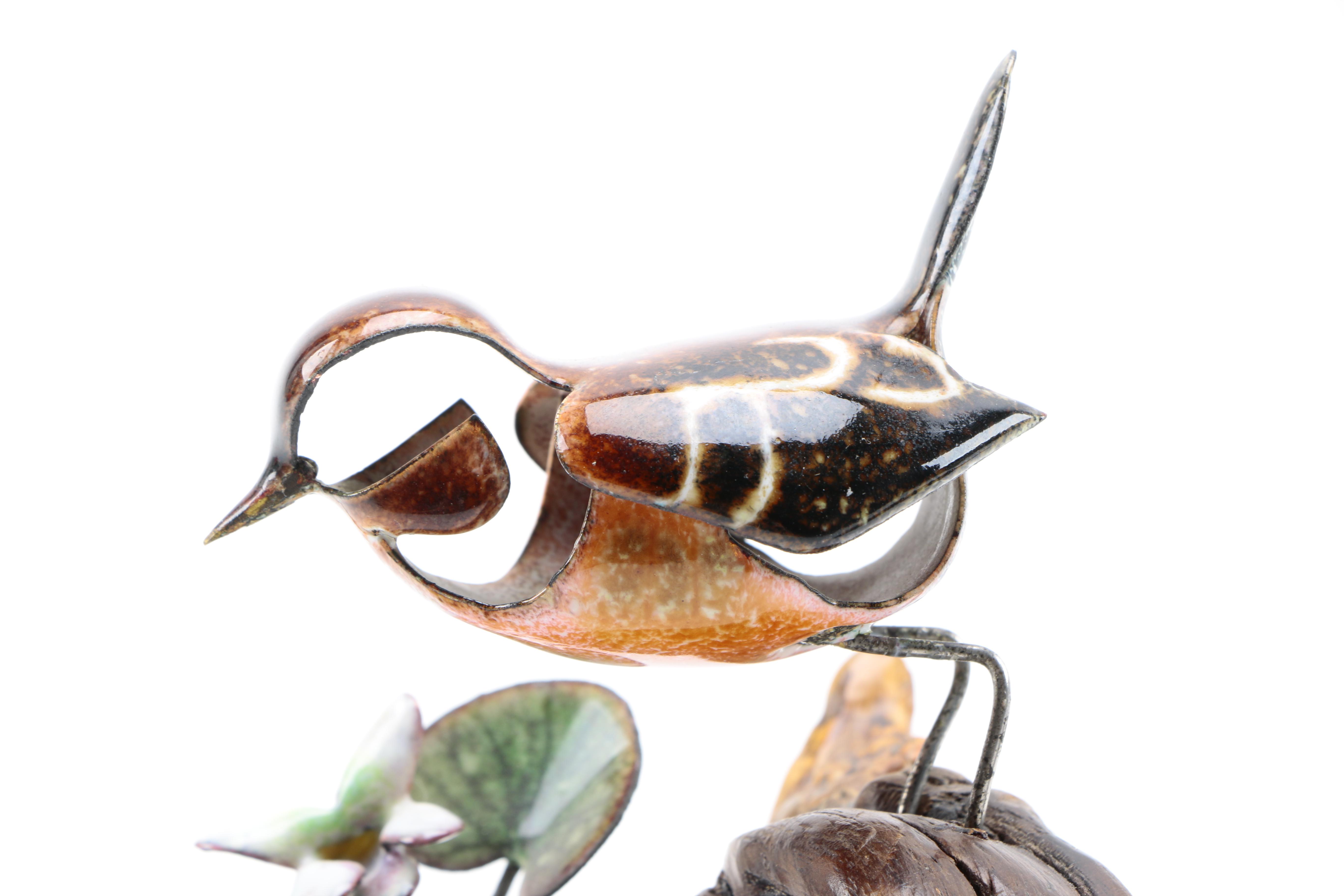 Norman Brumm Enameled Bird Sculptures